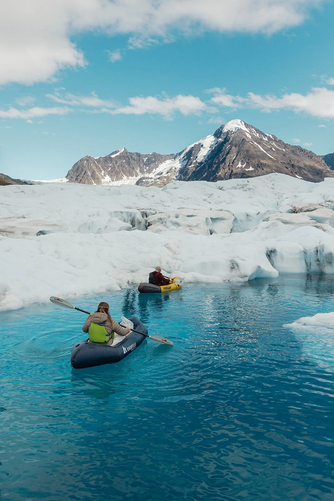 Alaska micro wedding elopement with a helicopter flying to glaciers and mountain tops with The Hearnes Photography