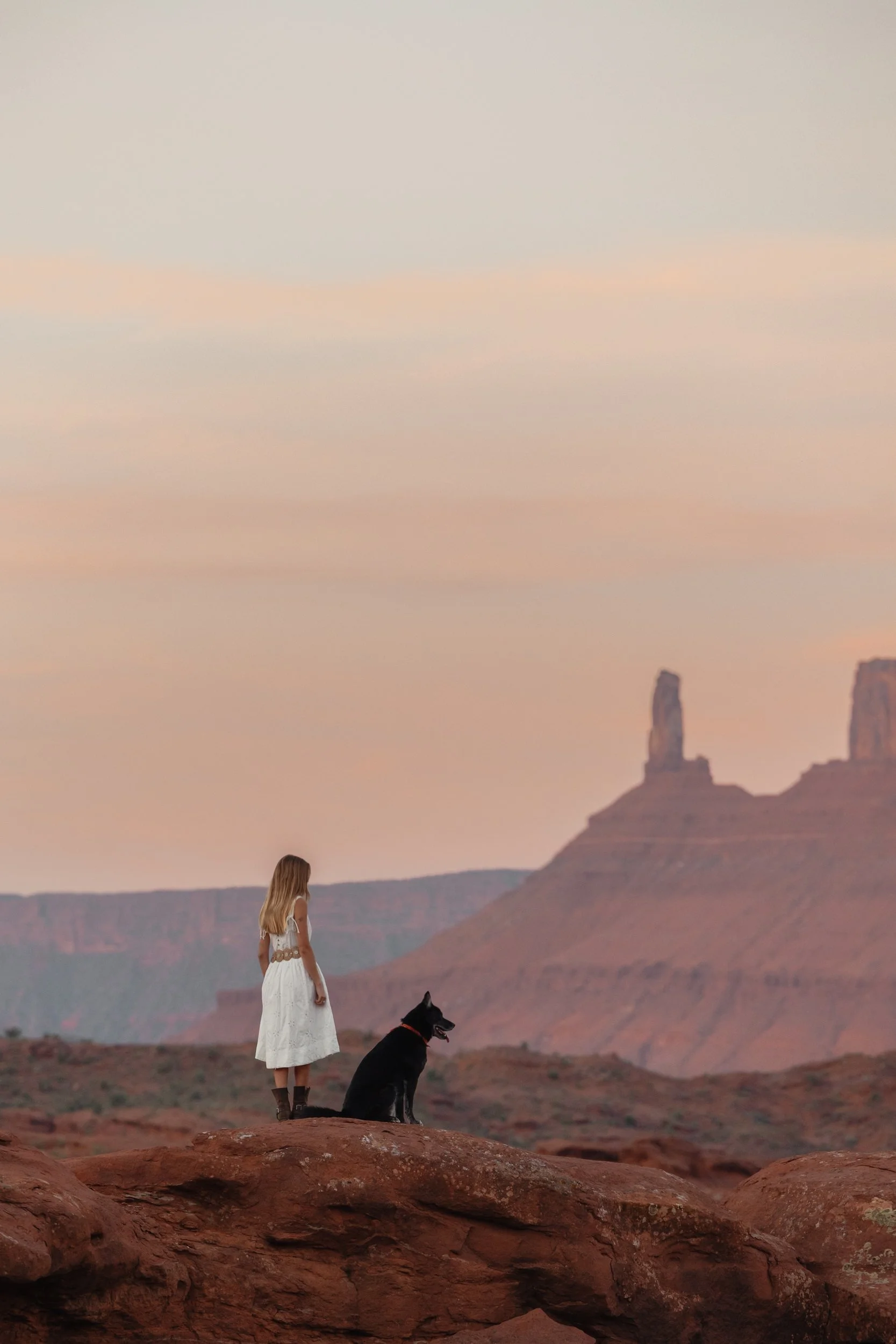 Rachel Harris @sunnrayy + Tanner Price @tanner.price_ engaged in Moab, Utah | sunrise surprise proposal with The Hearnes