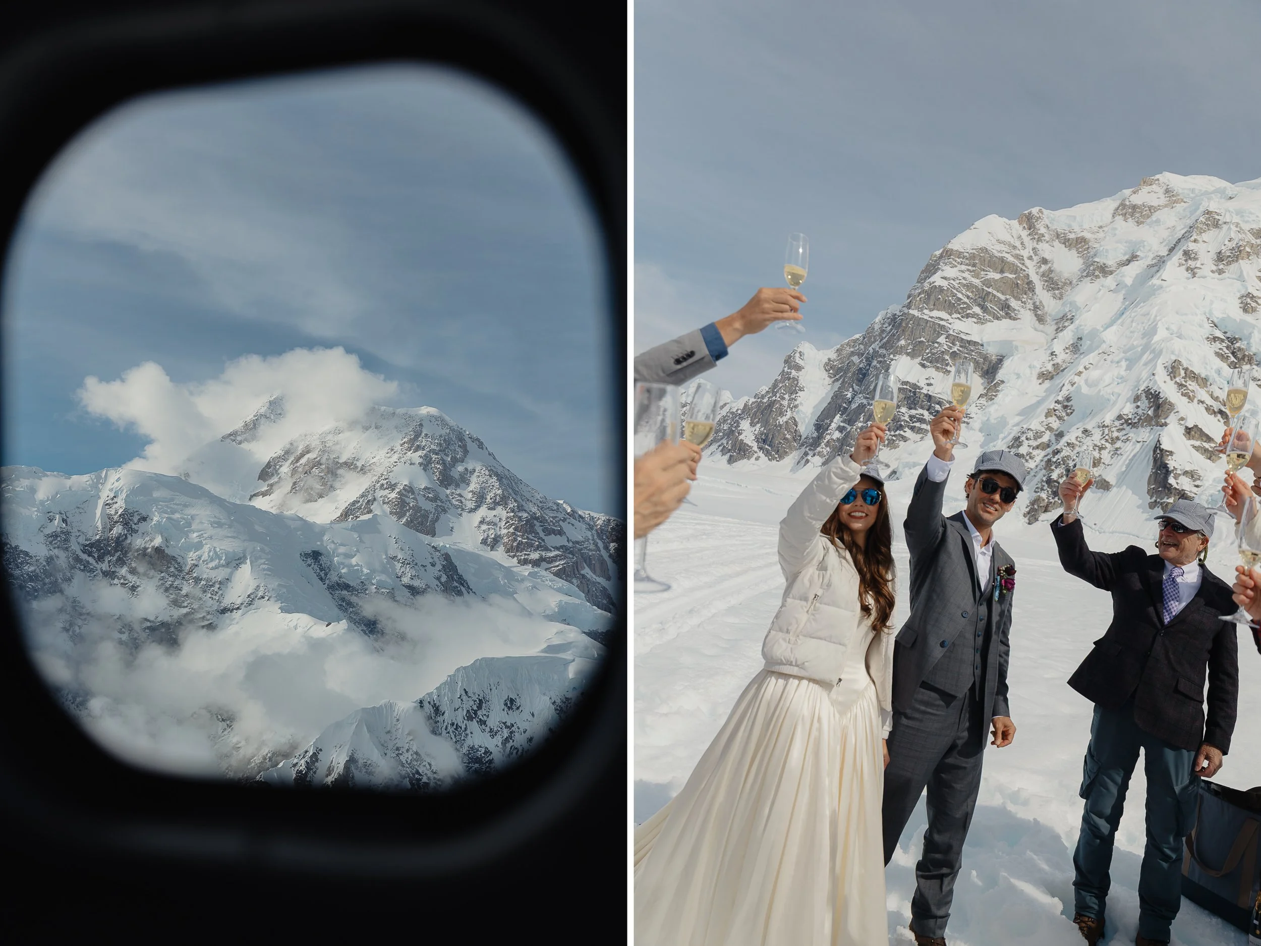 Mt. Denali Basecamp fly-in wedding in Alaska | The Hearnes Adventure Photography