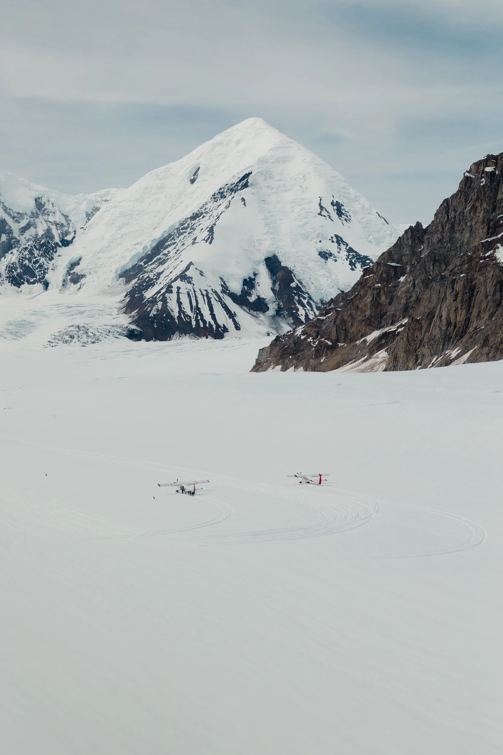 Mt. Denali Basecamp fly-in wedding in Alaska | The Hearnes Adventure Photography