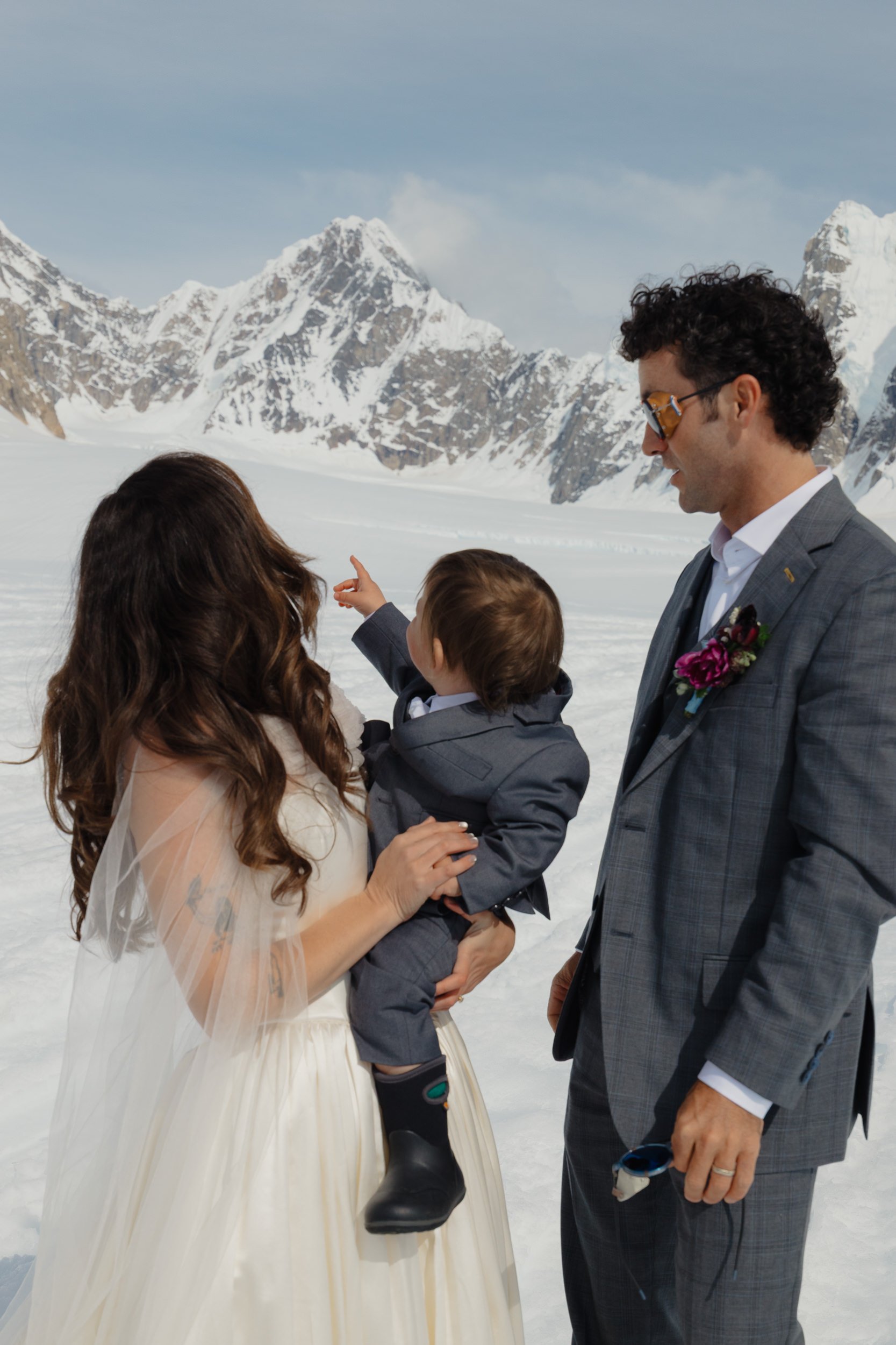 Mt. Denali Basecamp fly-in wedding in Alaska | The Hearnes Adventure Photography