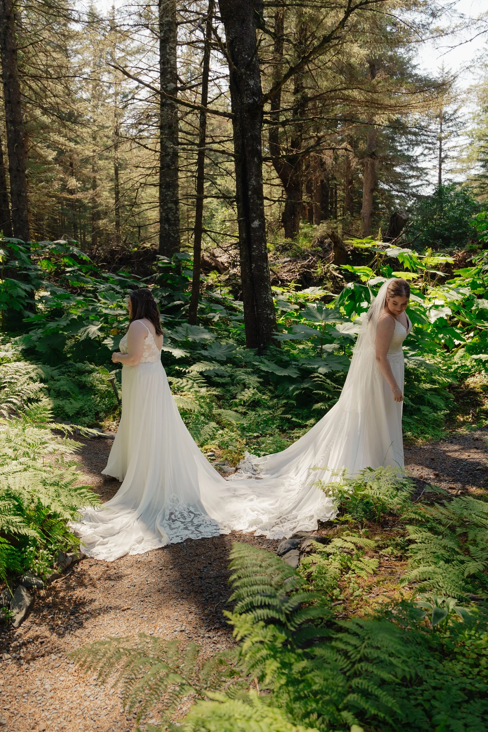 LGBTQ+ lesbian wedding in Seward, Alaska at Salted Roots A-Frames | The Hearnes Photography