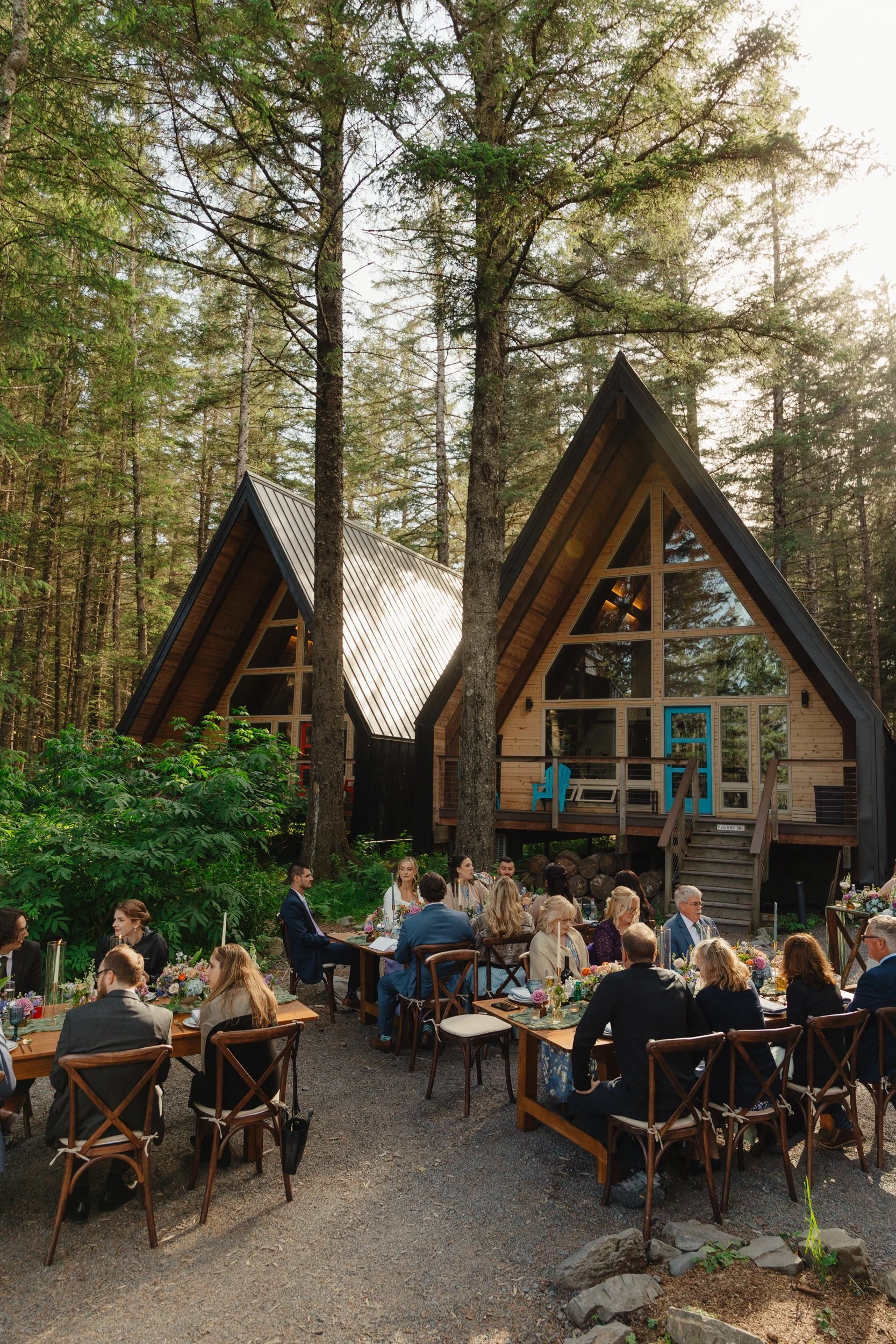 LGBTQ+ lesbian wedding in Seward, Alaska at Salted Roots A-Frames | The Hearnes Photography
