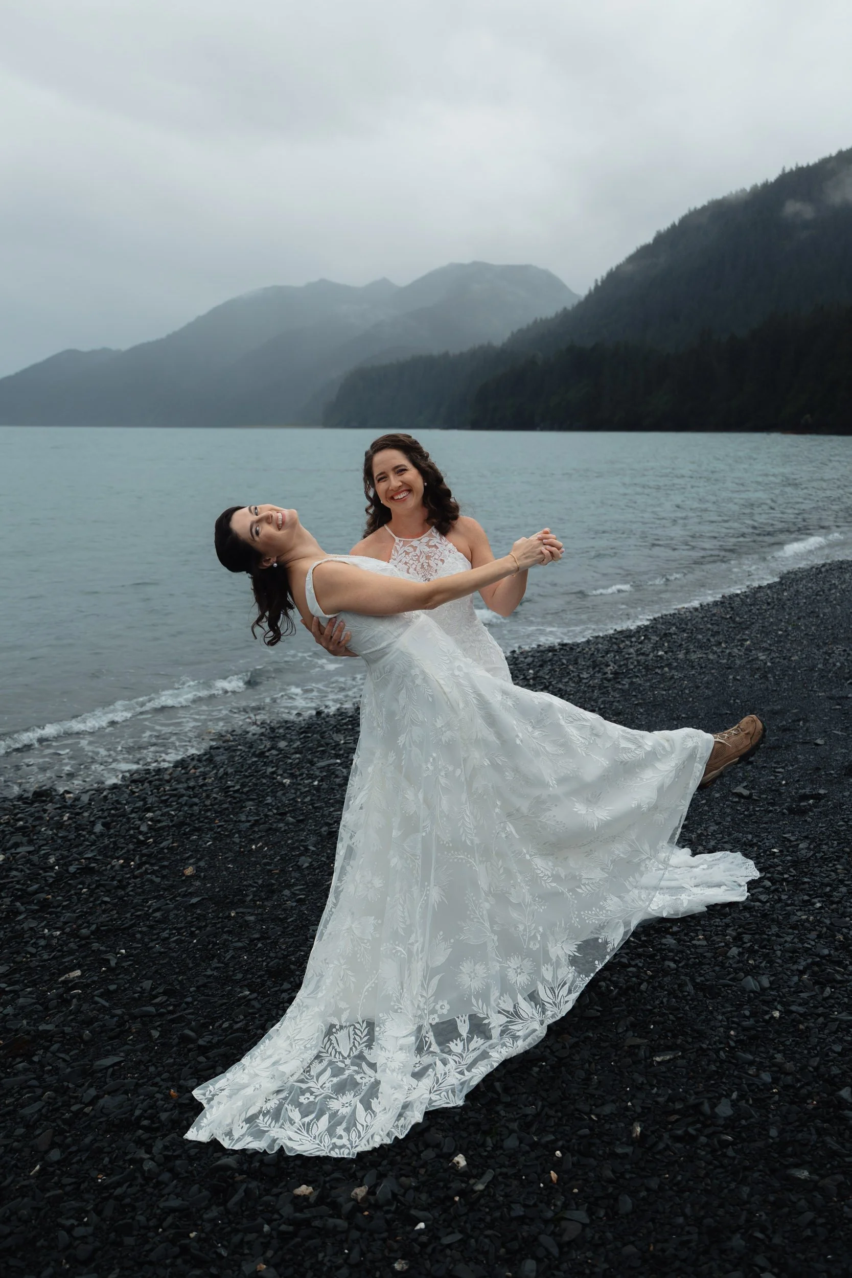 Seward, Alaska Helicopter Wedding with Orcas and Otters | Glacier Elopement with The Hearnes Adventure Photography