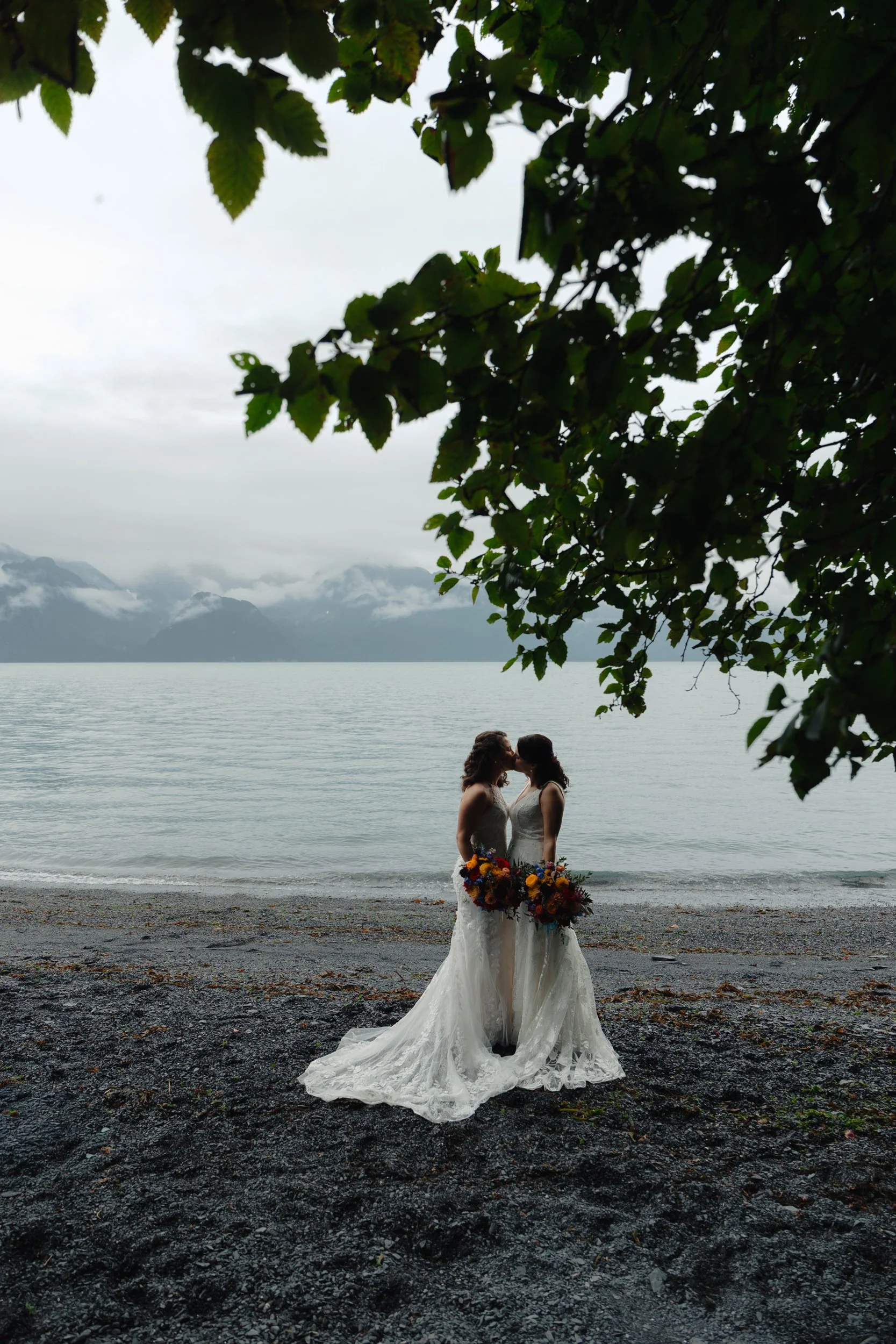 Seward, Alaska Helicopter Wedding with Orcas and Otters | Glacier Elopement with The Hearnes Adventure Photography