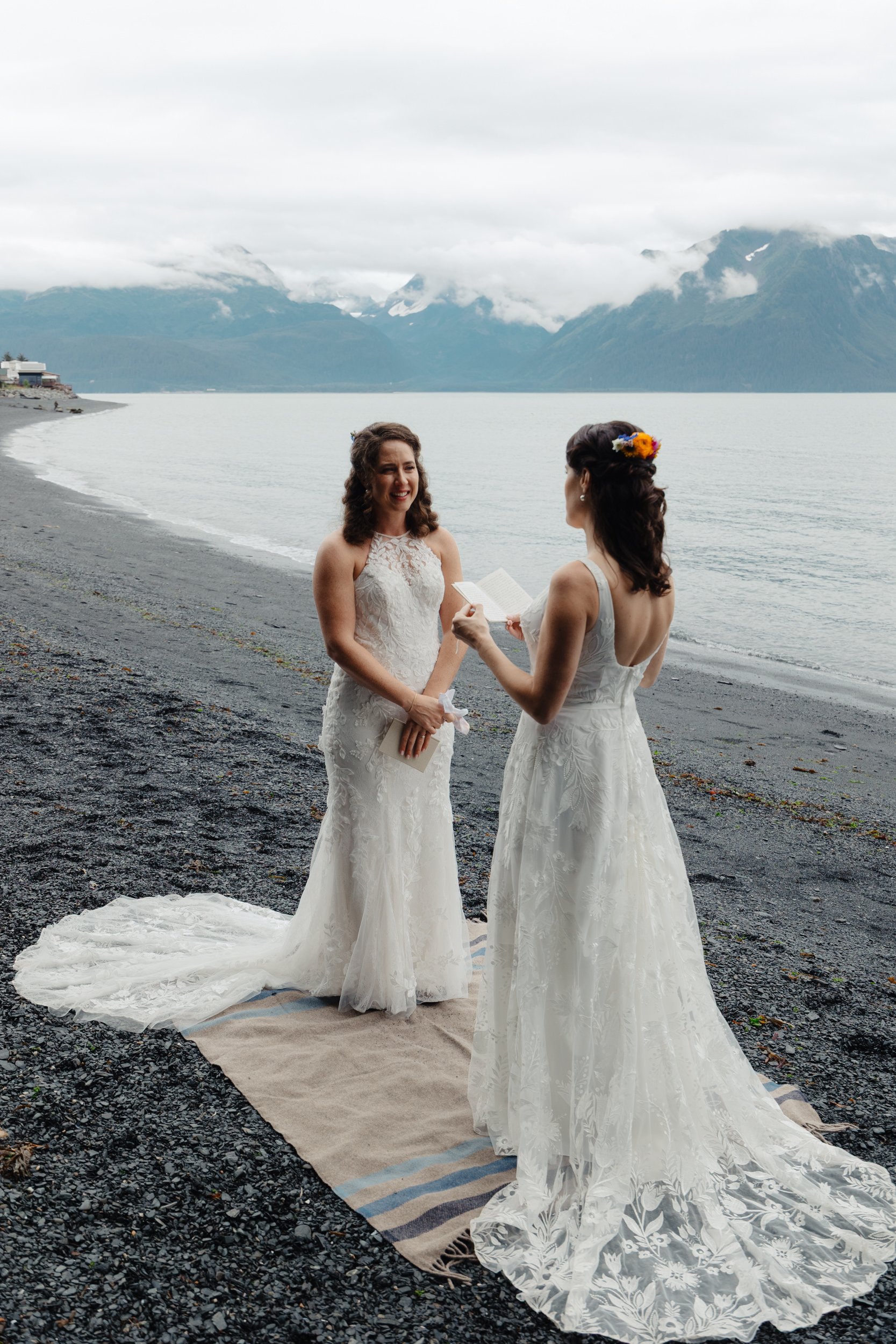 Seward, Alaska Helicopter Wedding with Orcas and Otters | Glacier Elopement with The Hearnes Adventure Photography