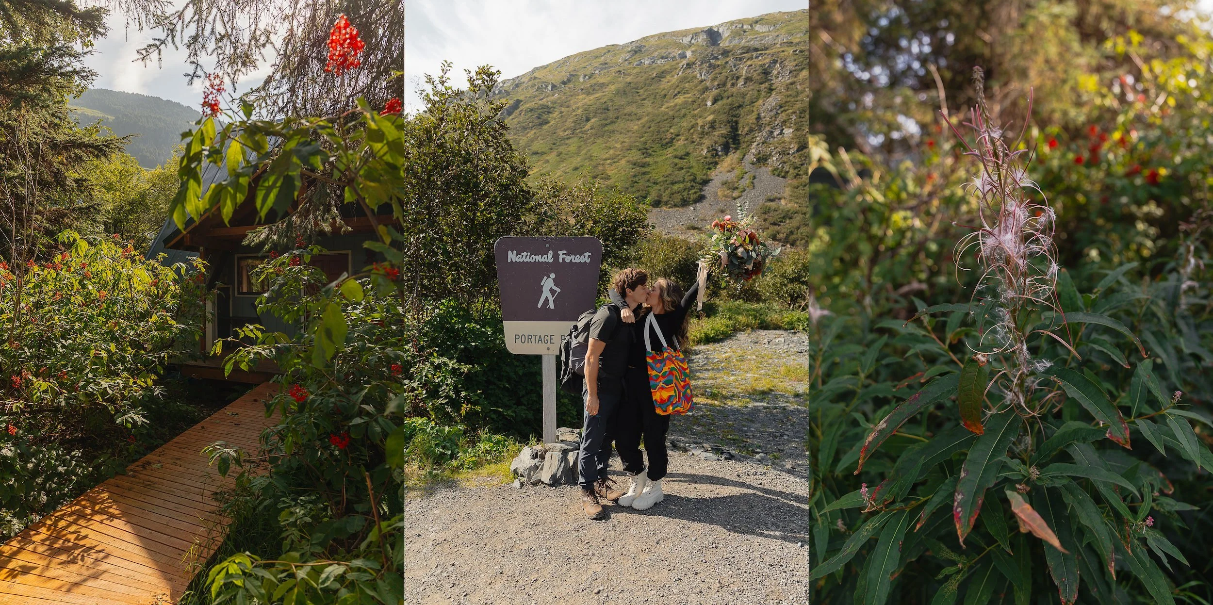 Hiking mountain top elopement in Alaska surrounded by glaciers | the hearnes