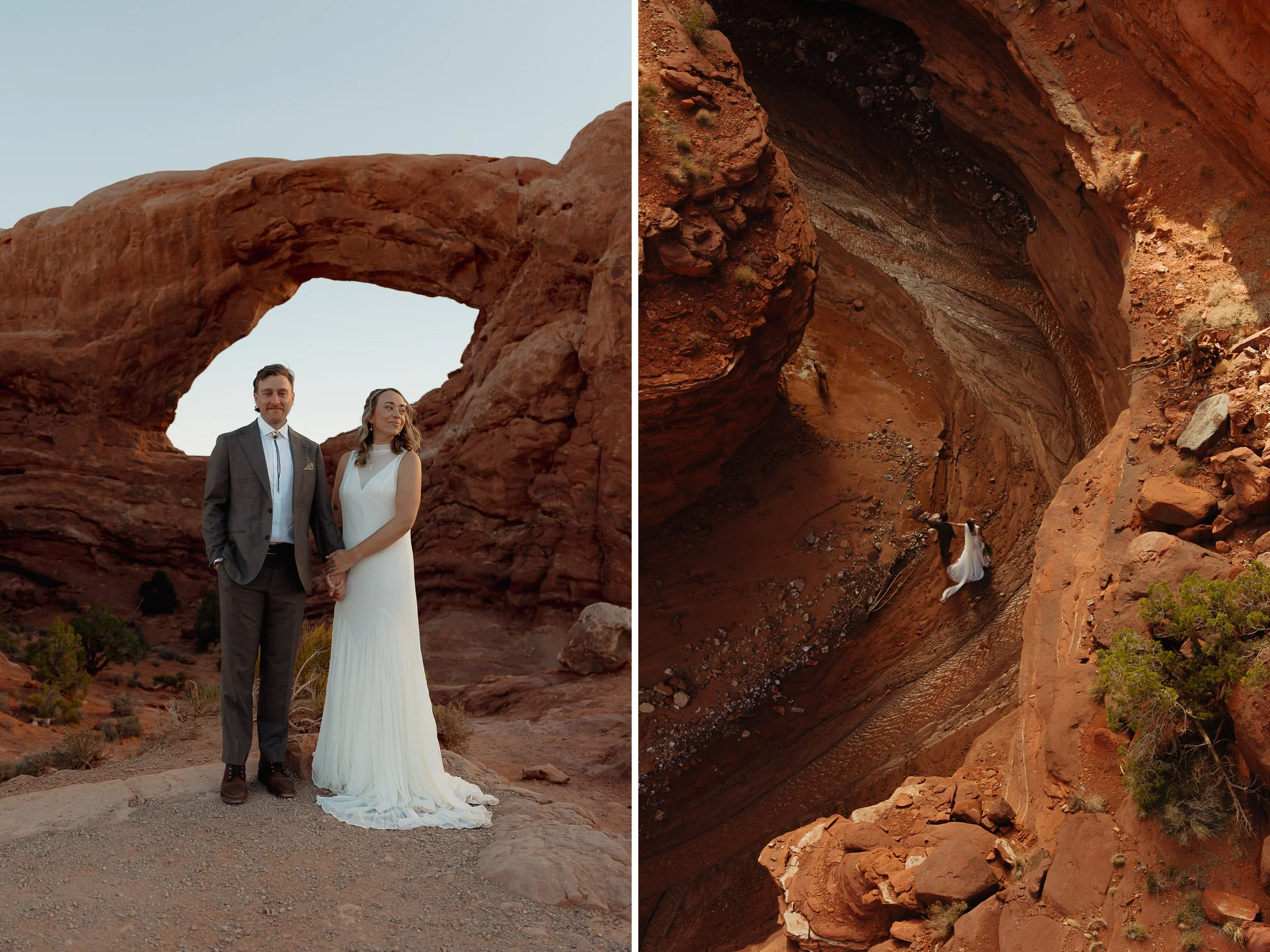 Moab, Utah elopement in Arches National Park | The Hearnes Adventure Photography