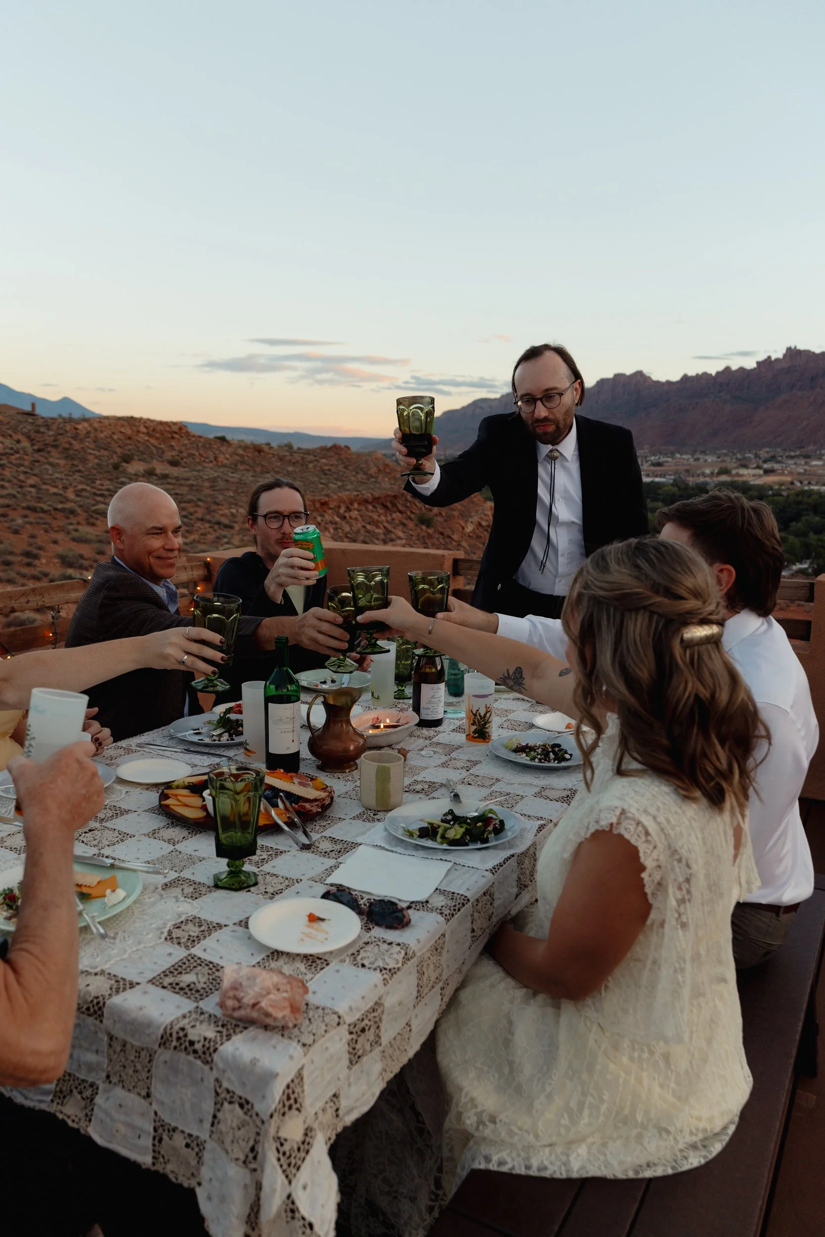 Moab, Utah elopement slot canyon ceremony | The Hearnes Adventure Photography