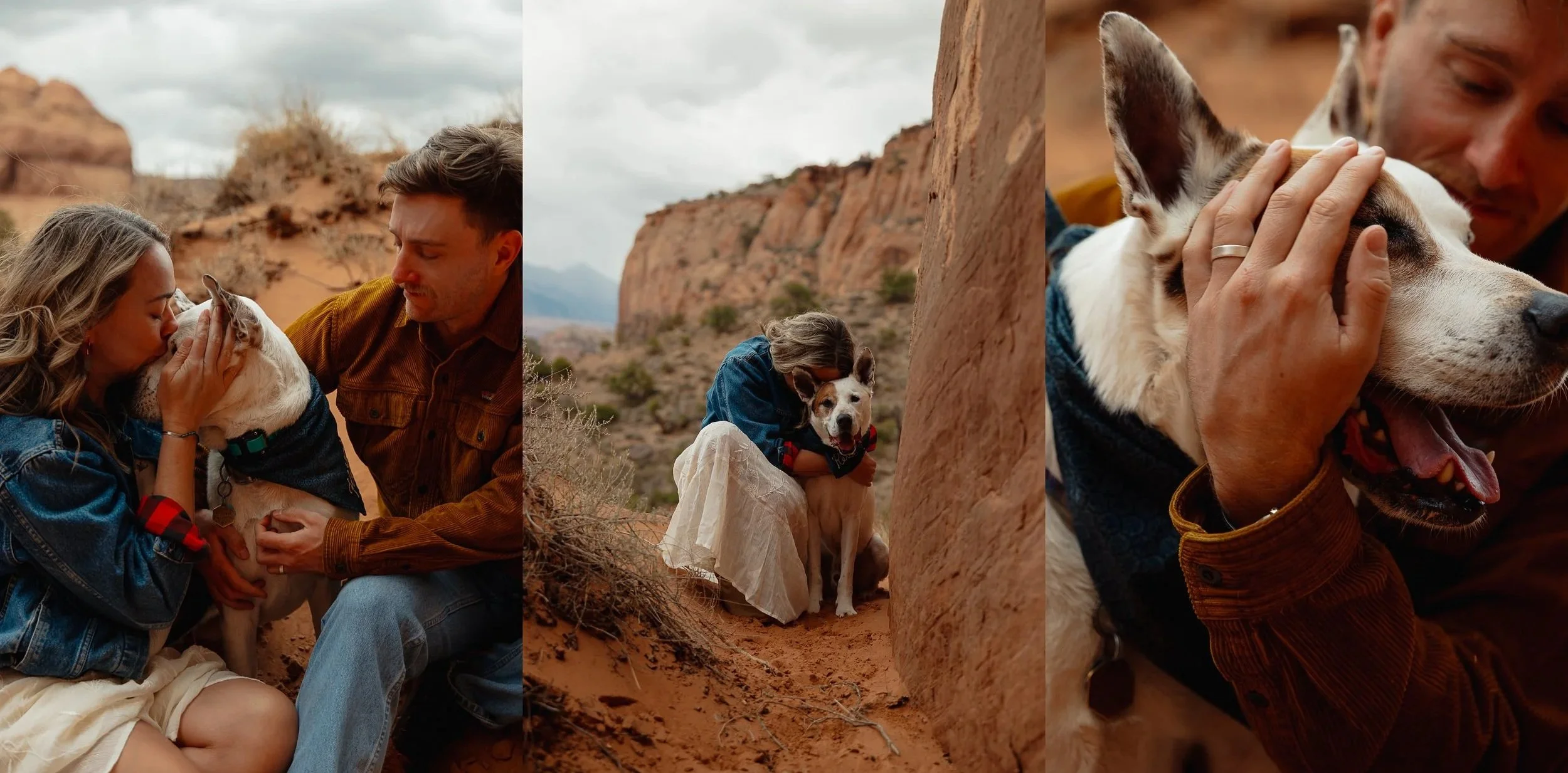 Moab, Utah elopement with dogs in the desert | The Hearnes Adventure Photography