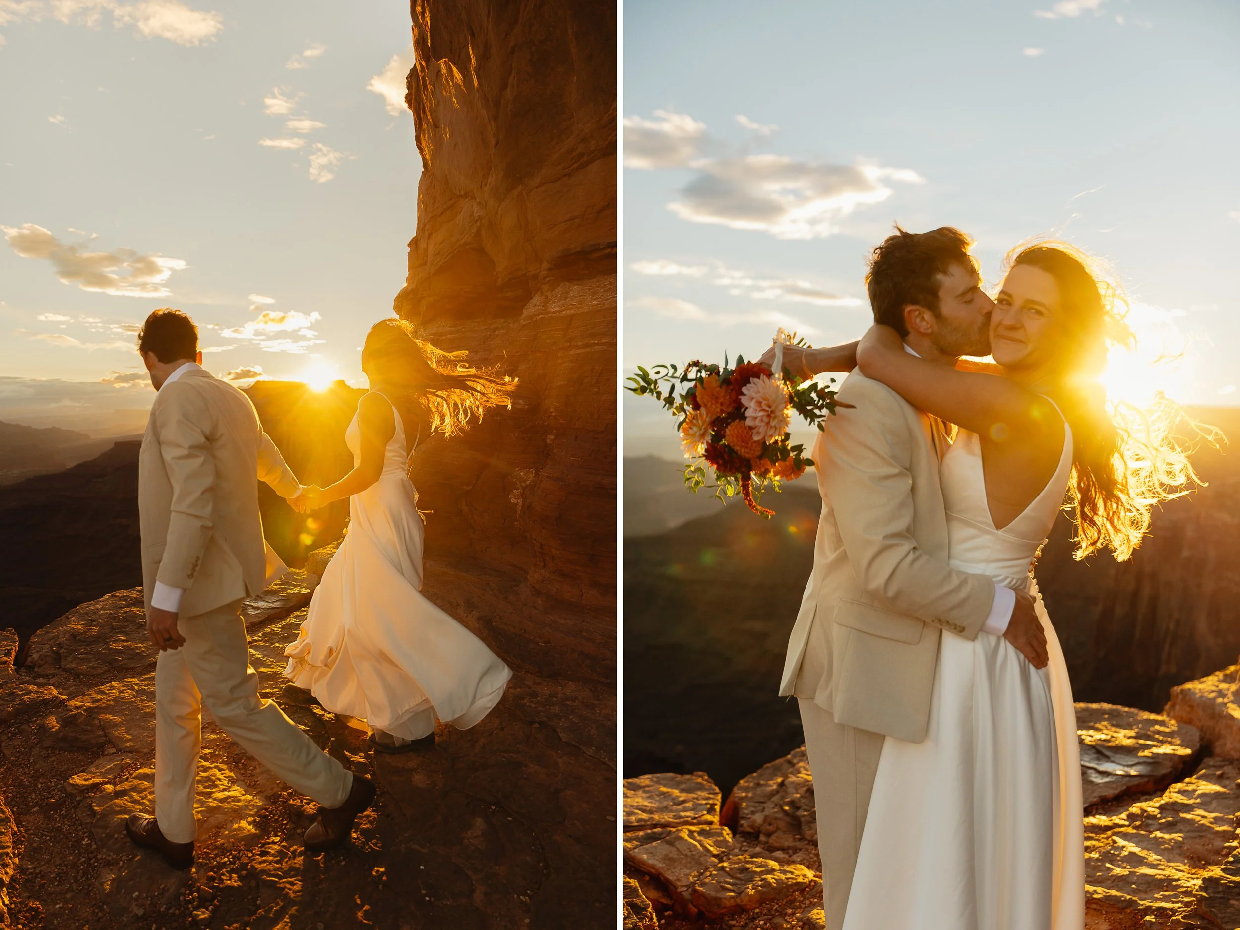 Canyonlands National Park Elopement in Moab Utah with The Hearnes Adventure Photography
