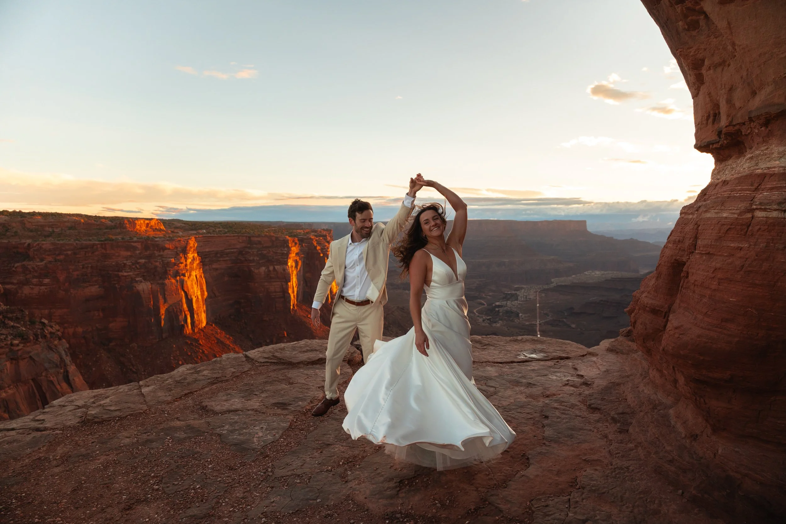 Canyonlands National Park Elopement in Moab Utah with The Hearnes Adventure Photography
