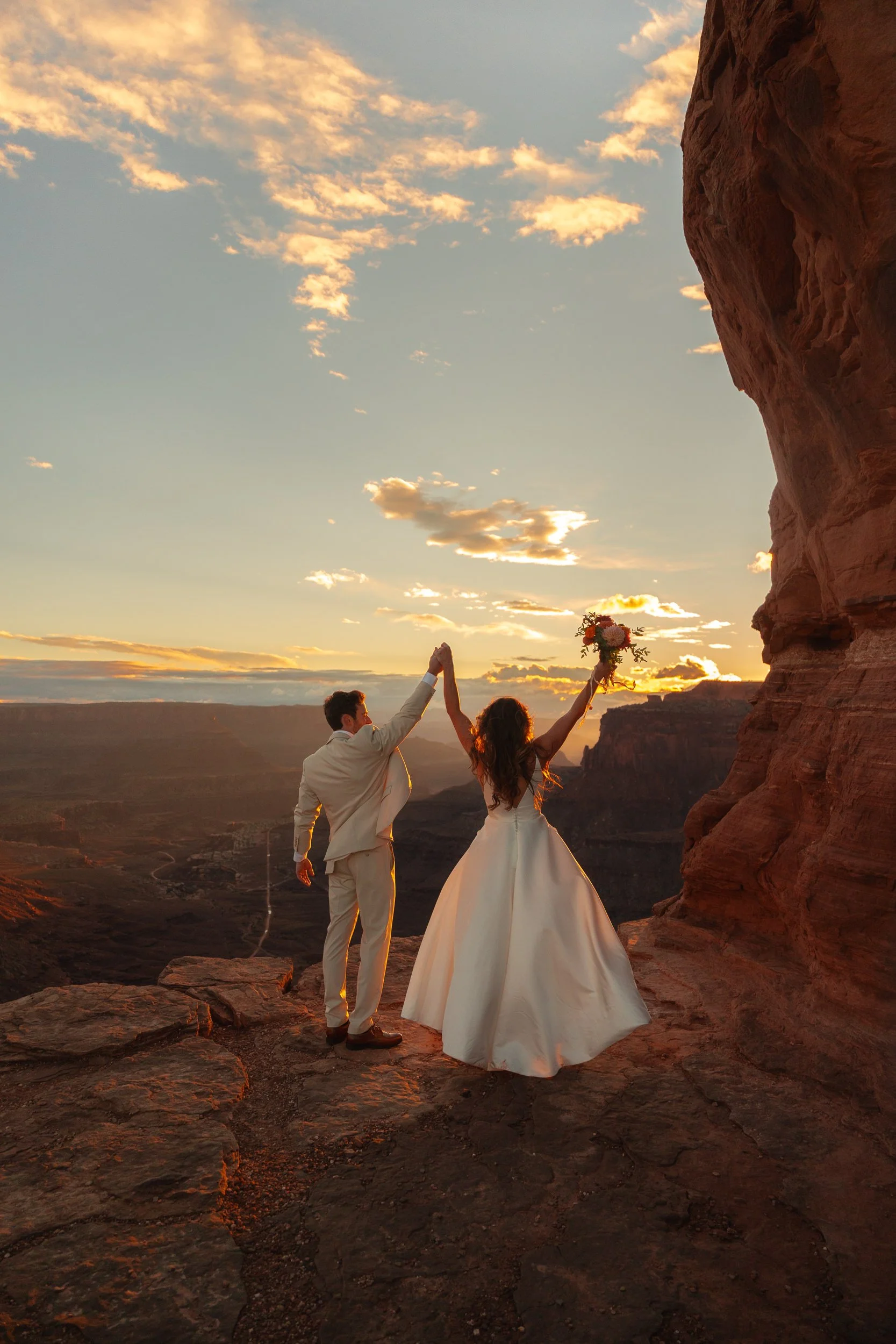 Canyonlands National Park Elopement in Moab Utah with The Hearnes Adventure Photography