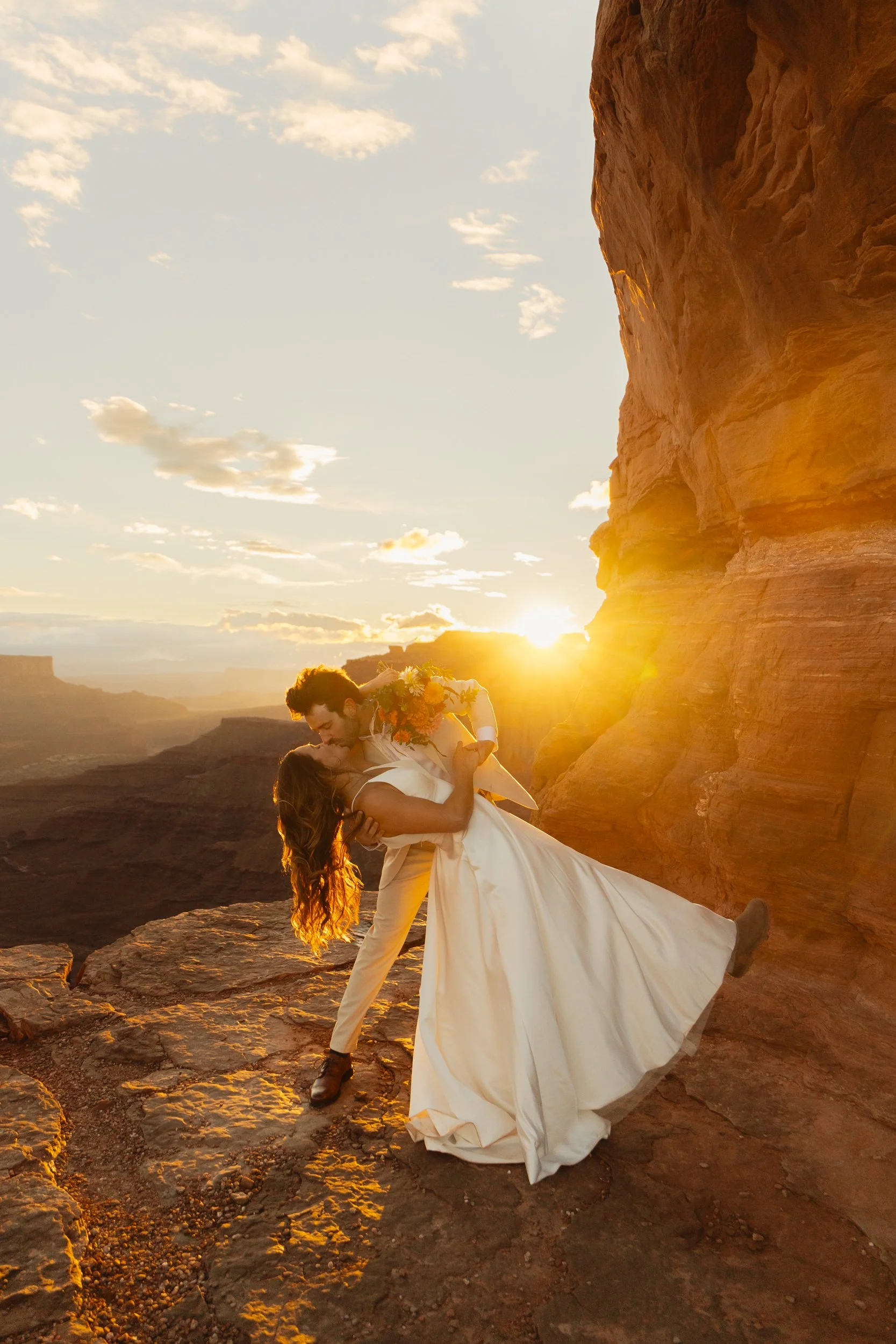 Canyonlands National Park Elopement in Moab Utah with The Hearnes Adventure Photography