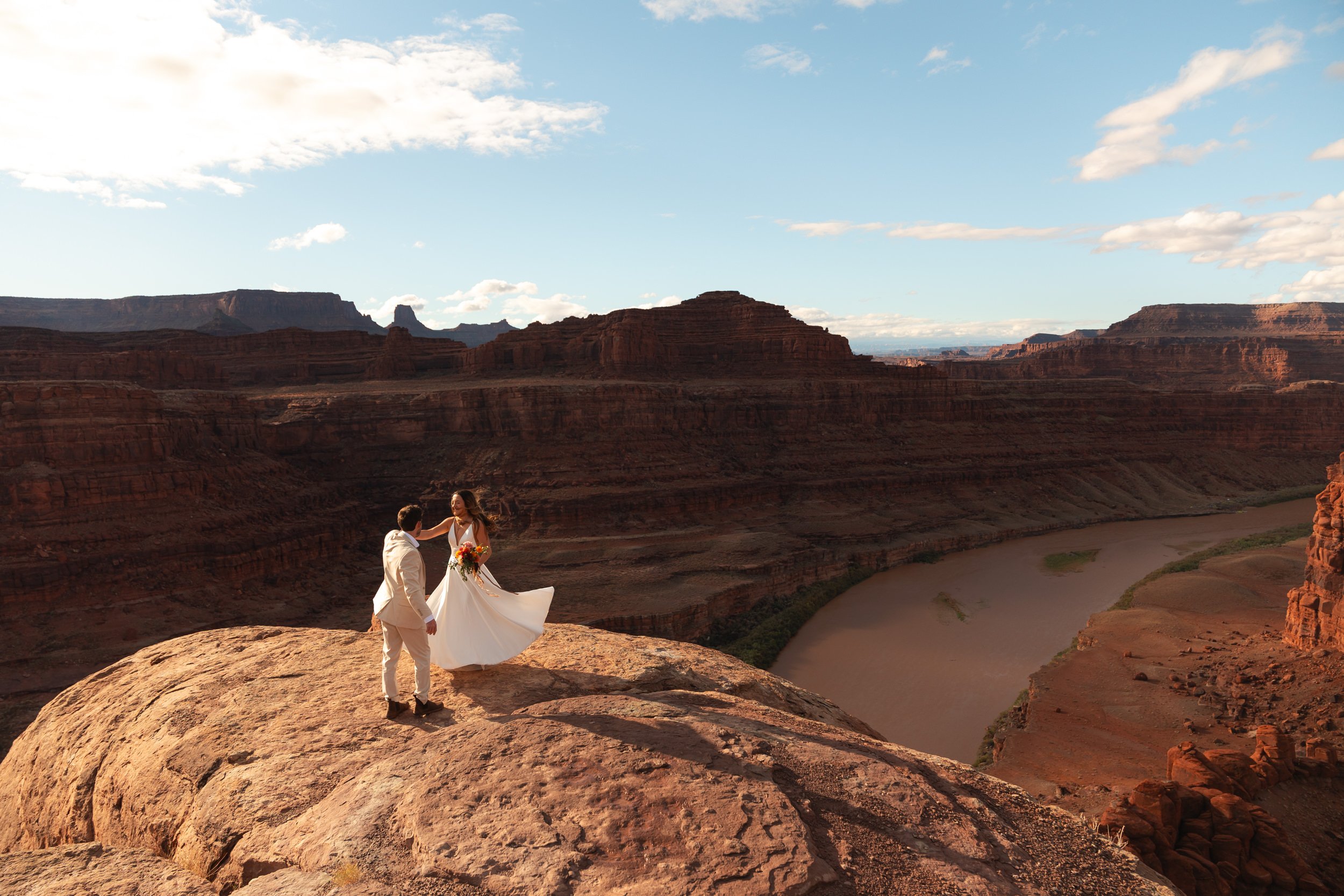 Canyonlands National Park Elopement in Moab Utah with The Hearnes Adventure Photography