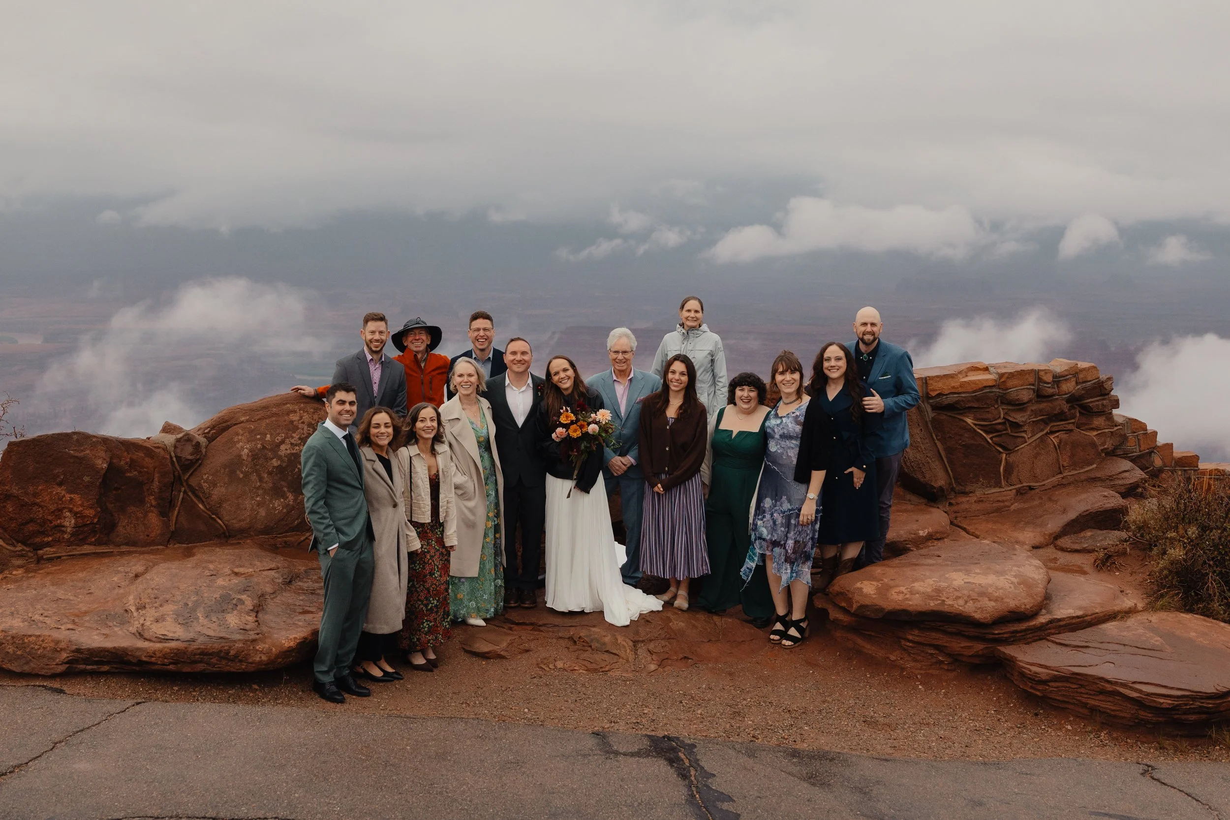 rainy moab elopement with the hearnes