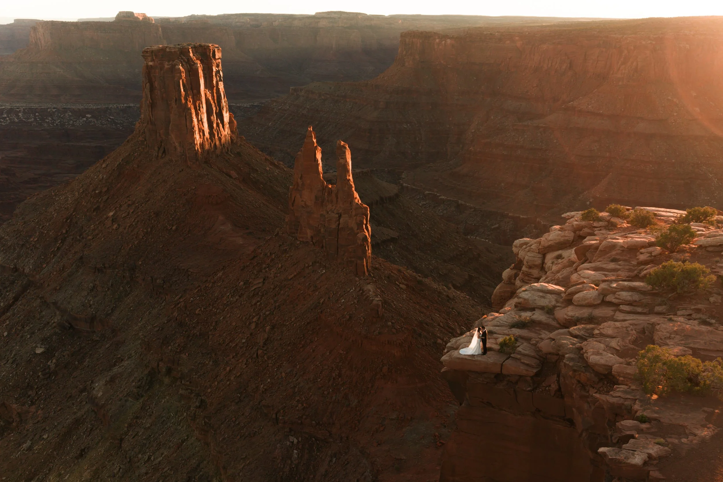 Jeep elopement in Moab, Utah with The Hearnes