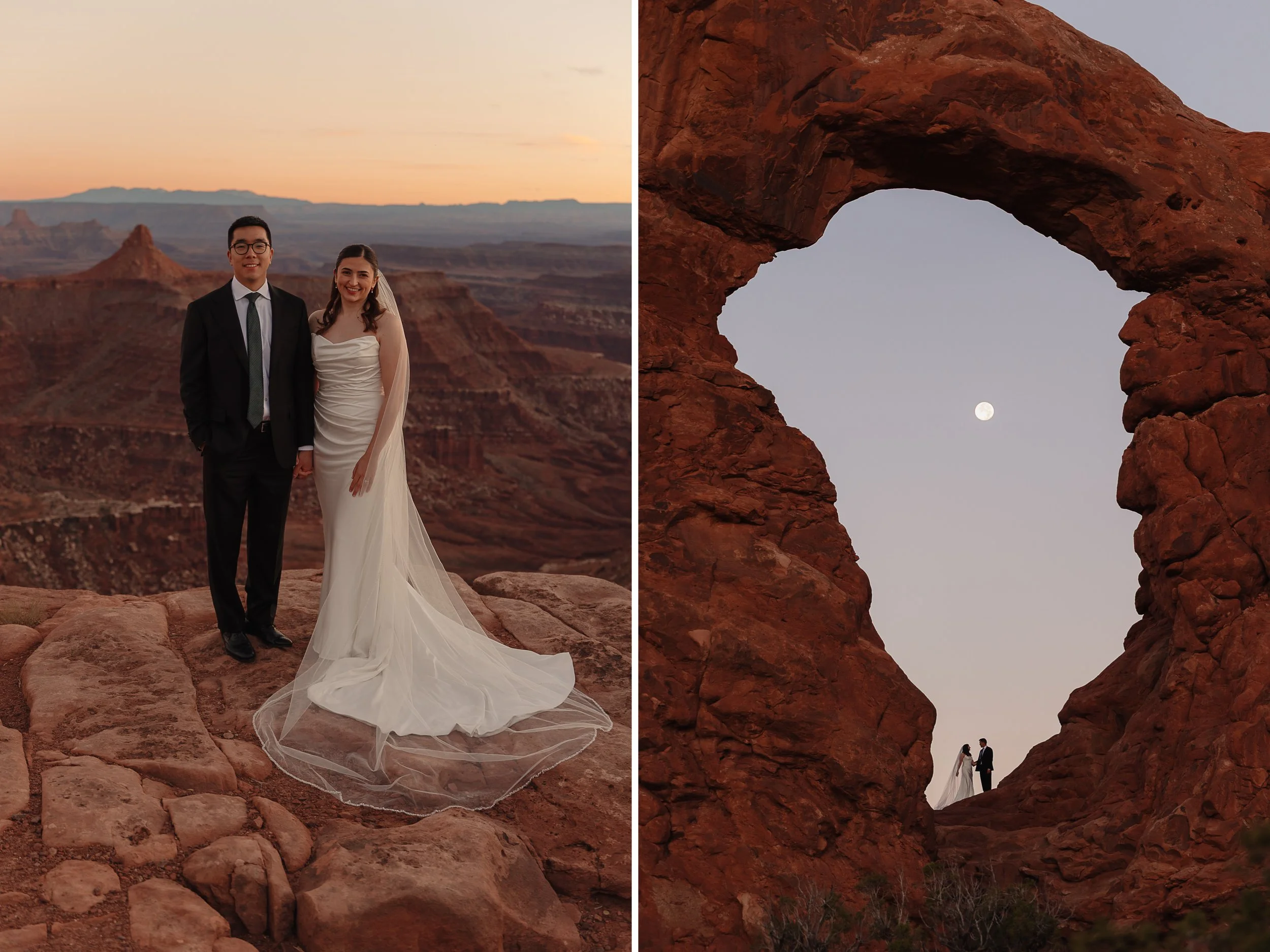 Jeep elopement in Moab, Utah with The Hearnes