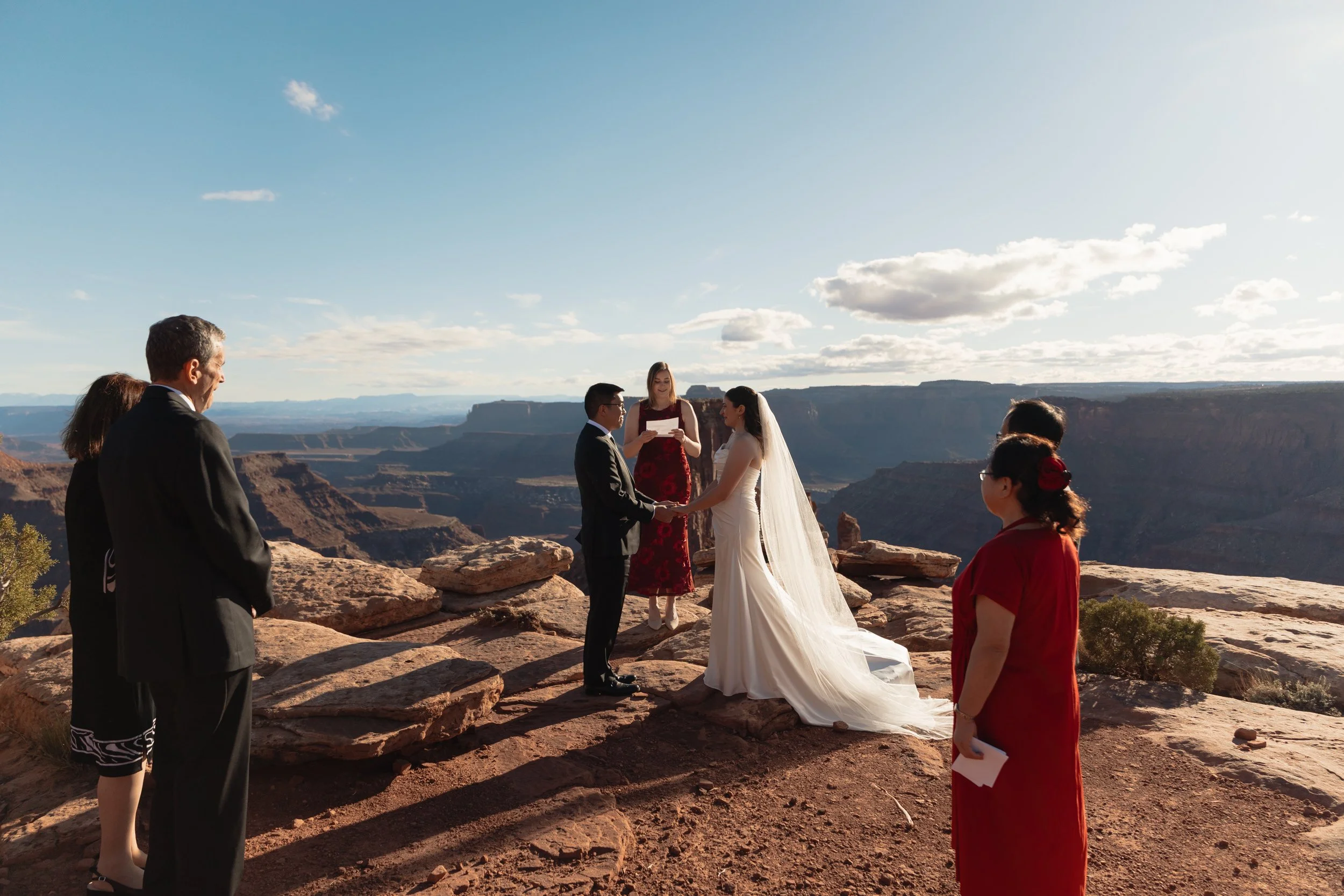 Jeep elopement in Moab, Utah with The Hearnes