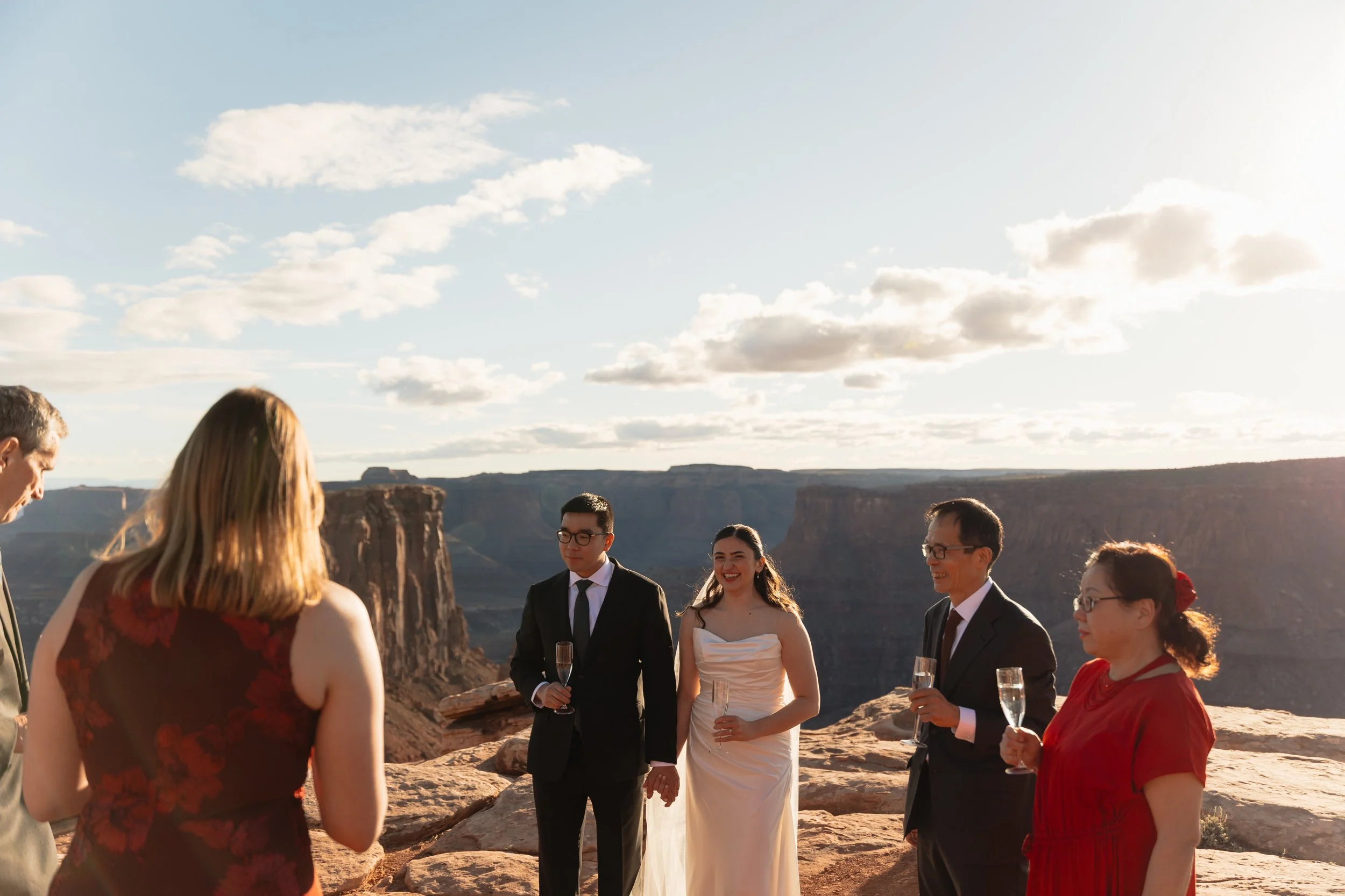 Jeep elopement in Moab, Utah with The Hearnes