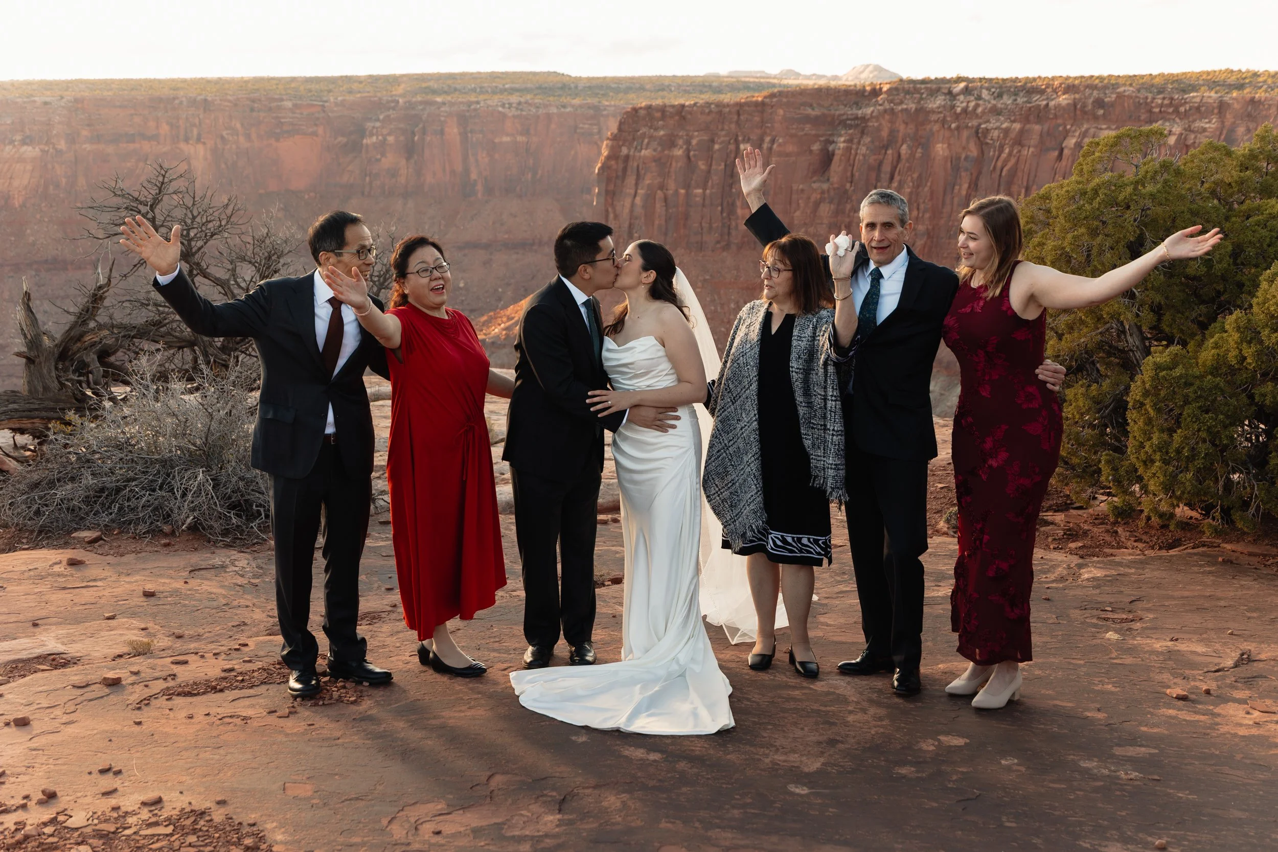 Jeep elopement in Moab, Utah with The Hearnes