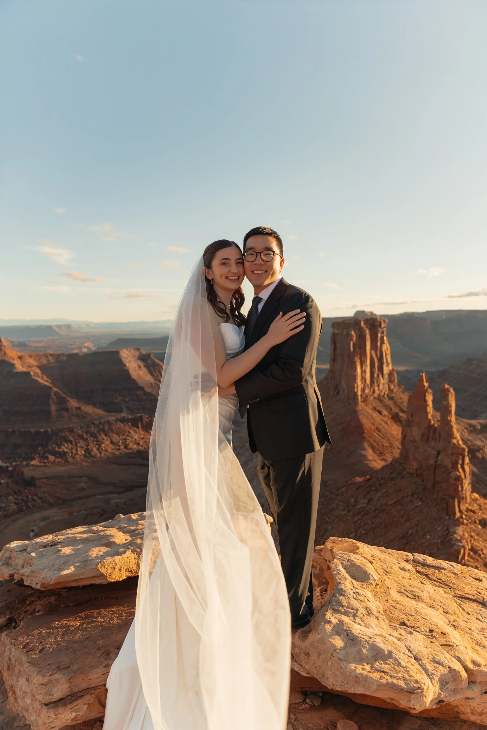 Jeep elopement in Moab, Utah with The Hearnes