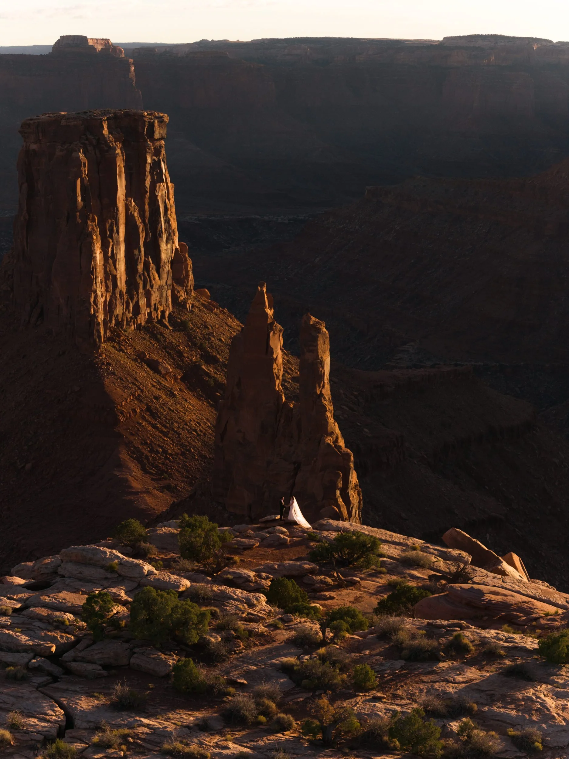 Jeep elopement in Moab, Utah with The Hearnes