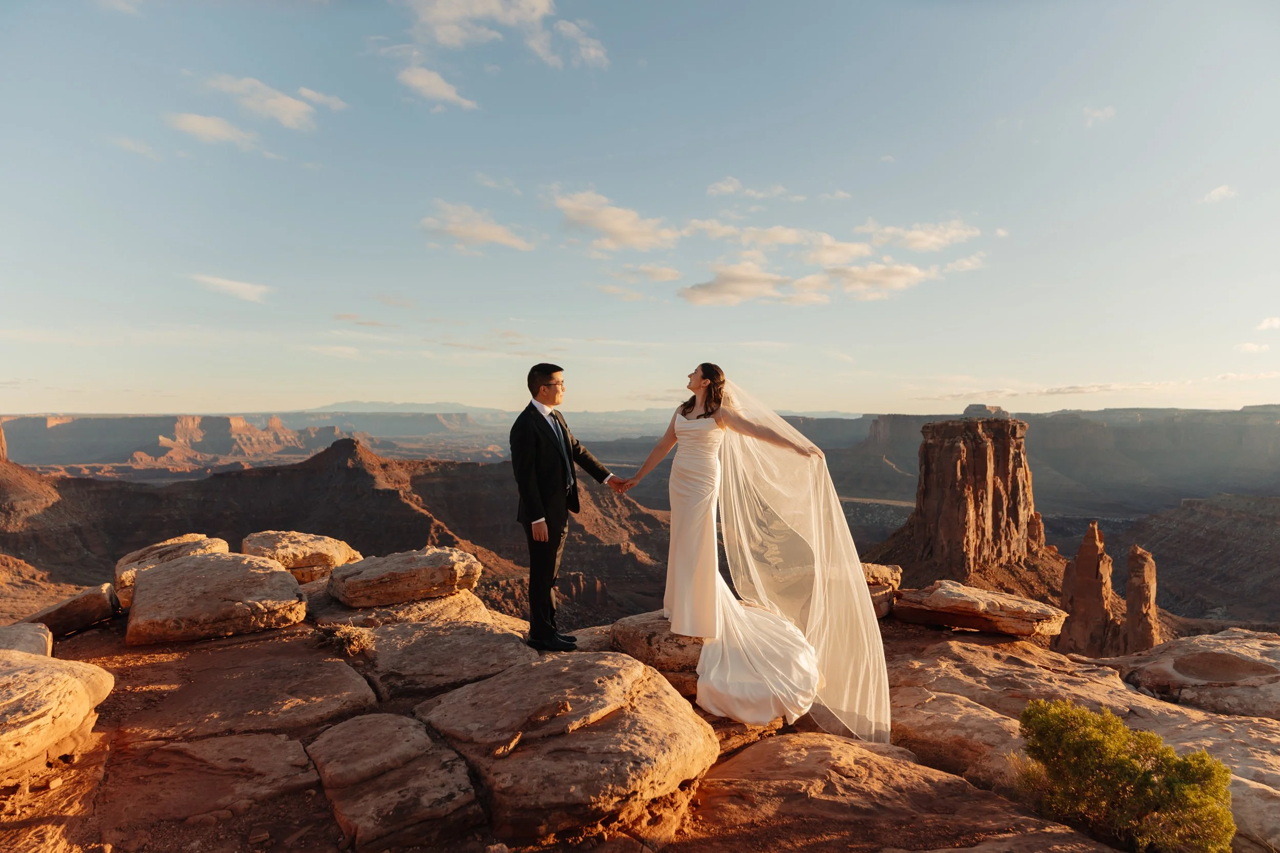 Jeep elopement in Moab, Utah with The Hearnes