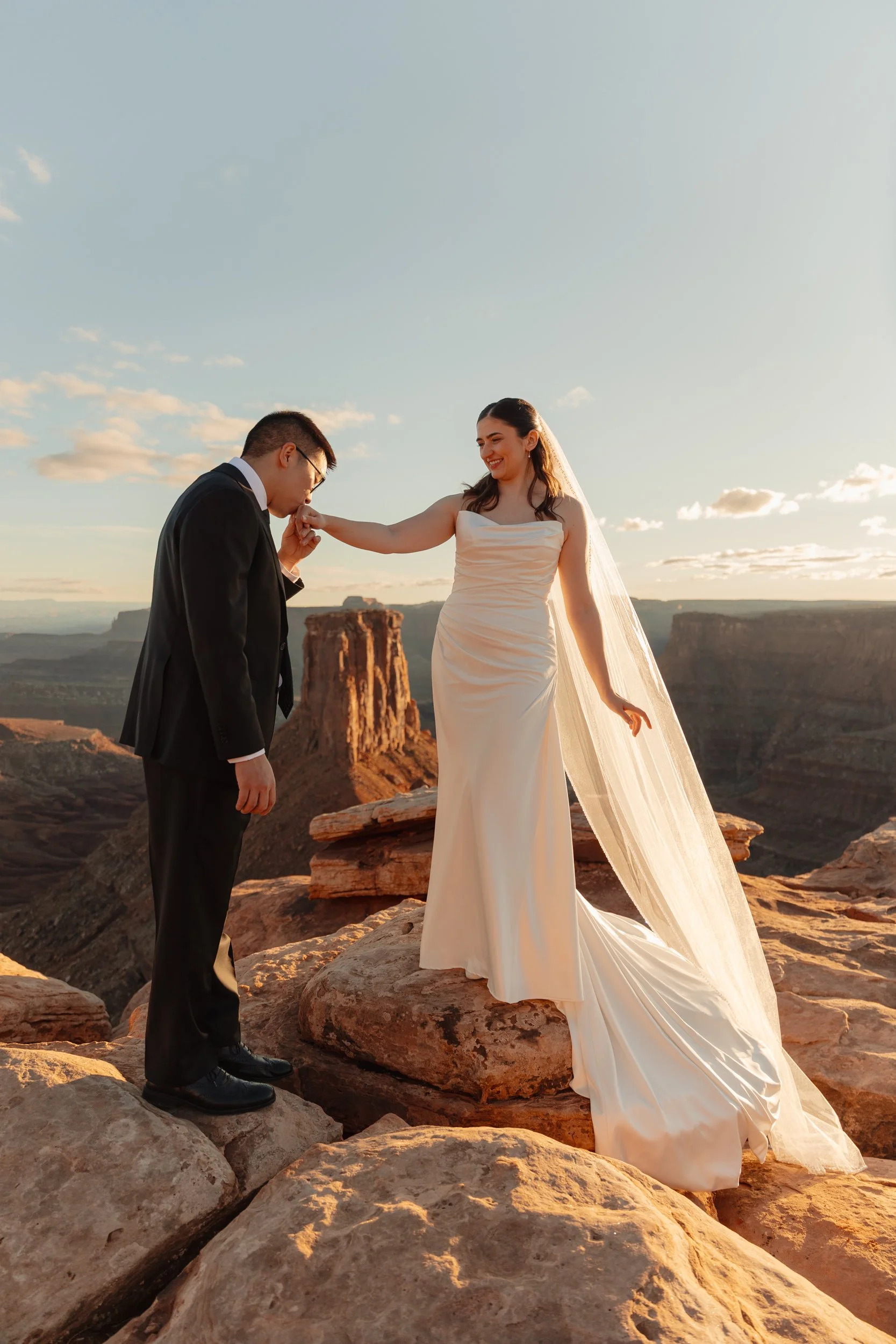 Jeep elopement in Moab, Utah with The Hearnes