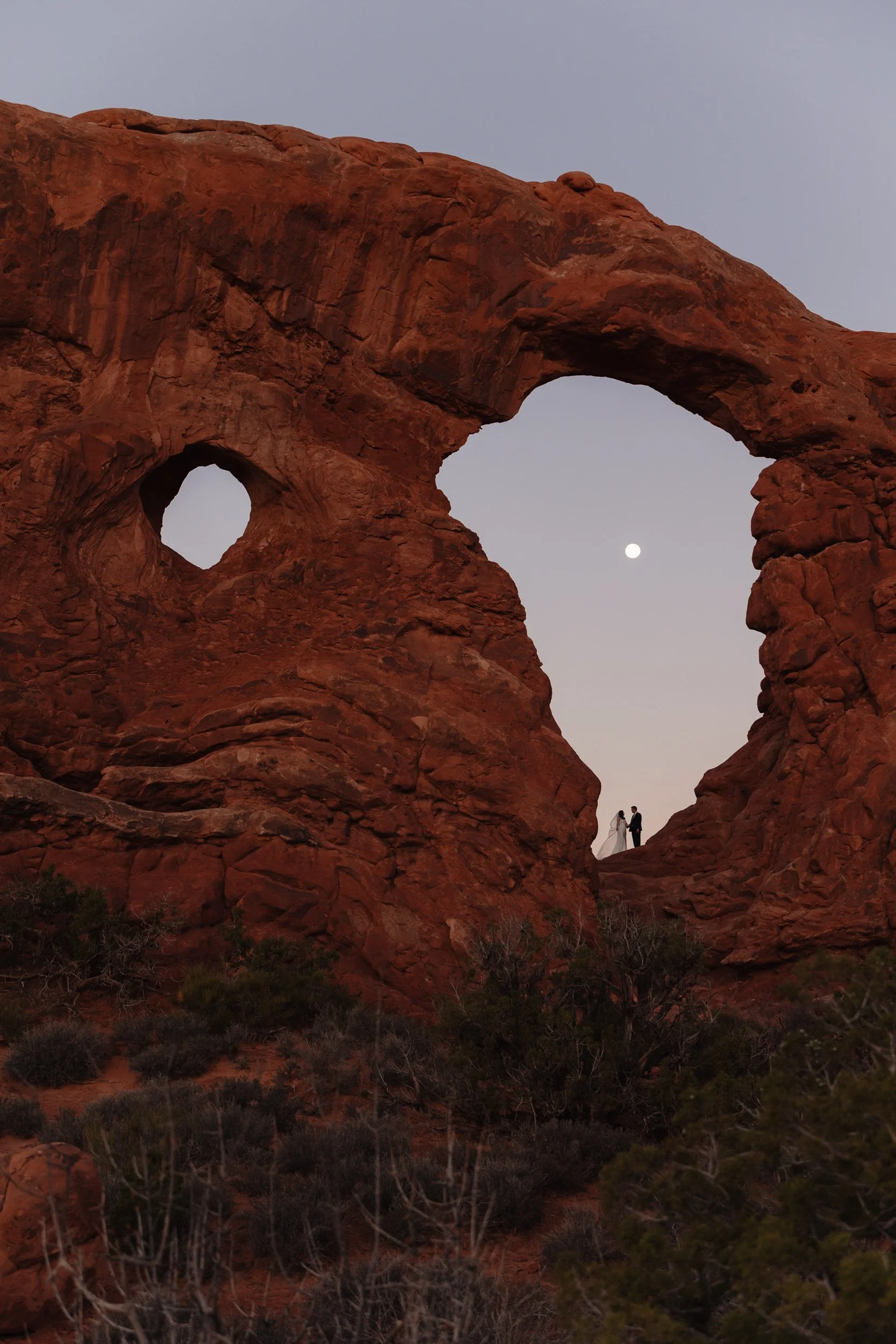 Jeep elopement in Moab, Utah with The Hearnes