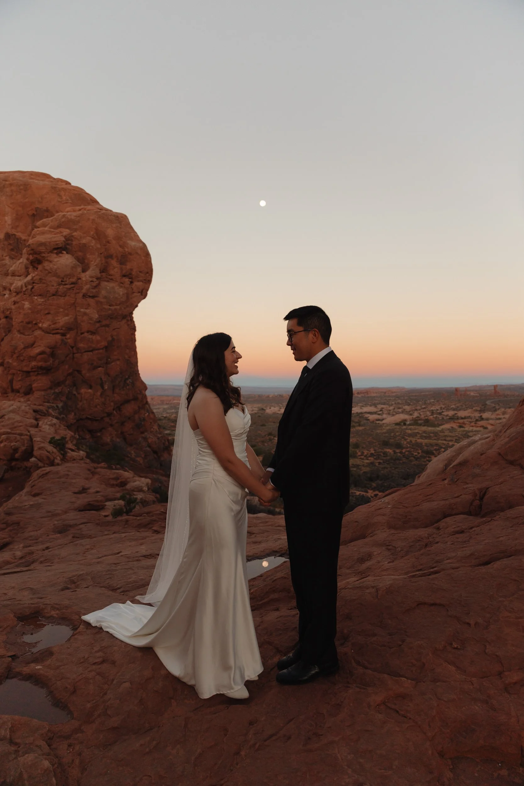 Jeep elopement in Moab, Utah with The Hearnes