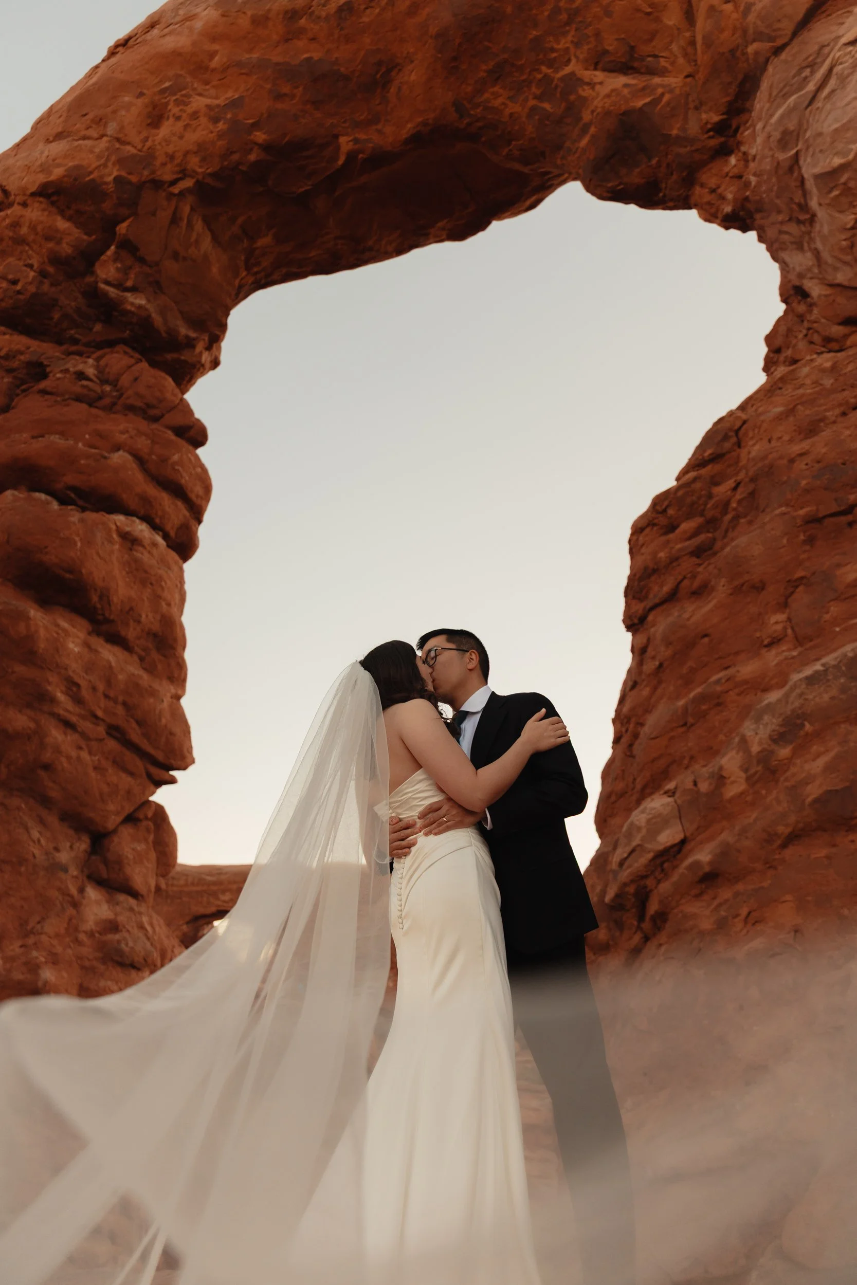 Jeep elopement in Moab, Utah with The Hearnes