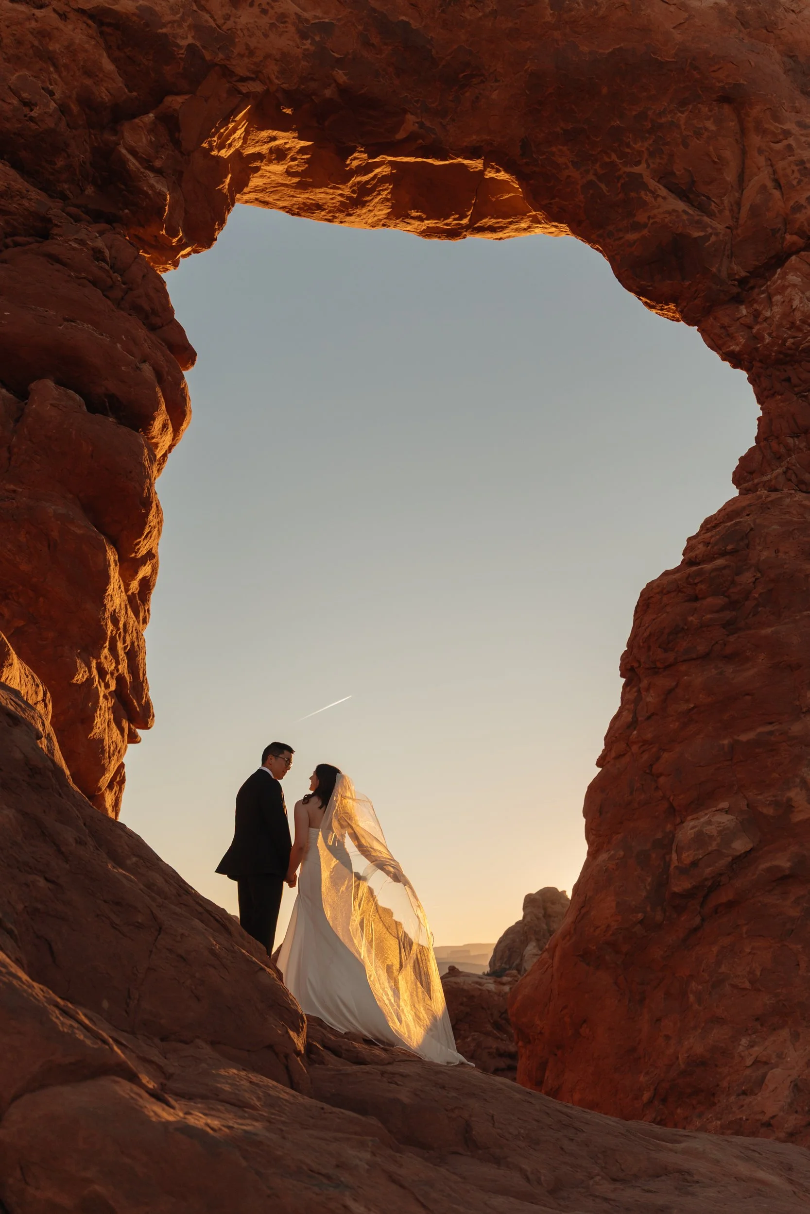 Jeep elopement in Moab, Utah with The Hearnes