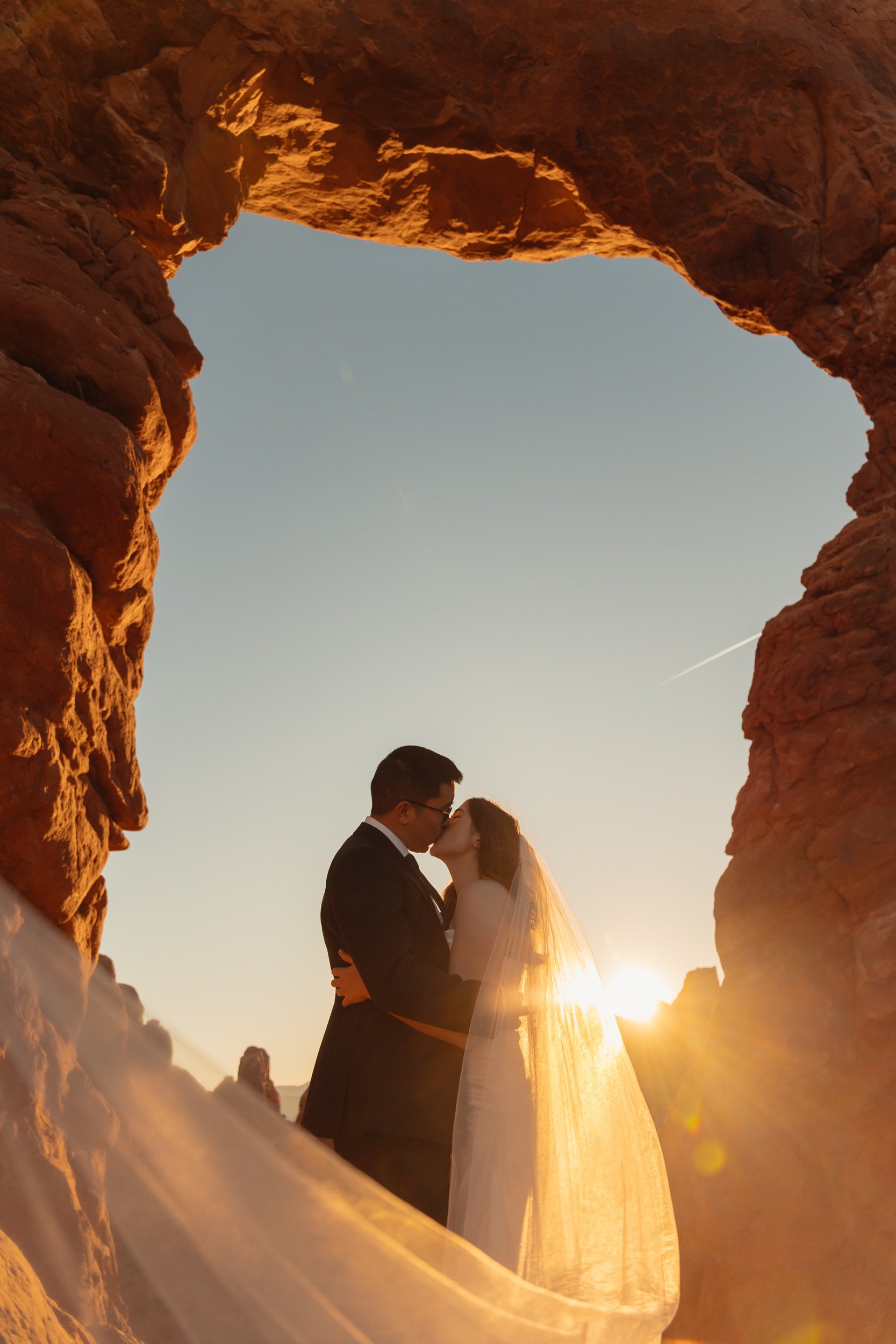 Jeep elopement in Moab, Utah with The Hearnes