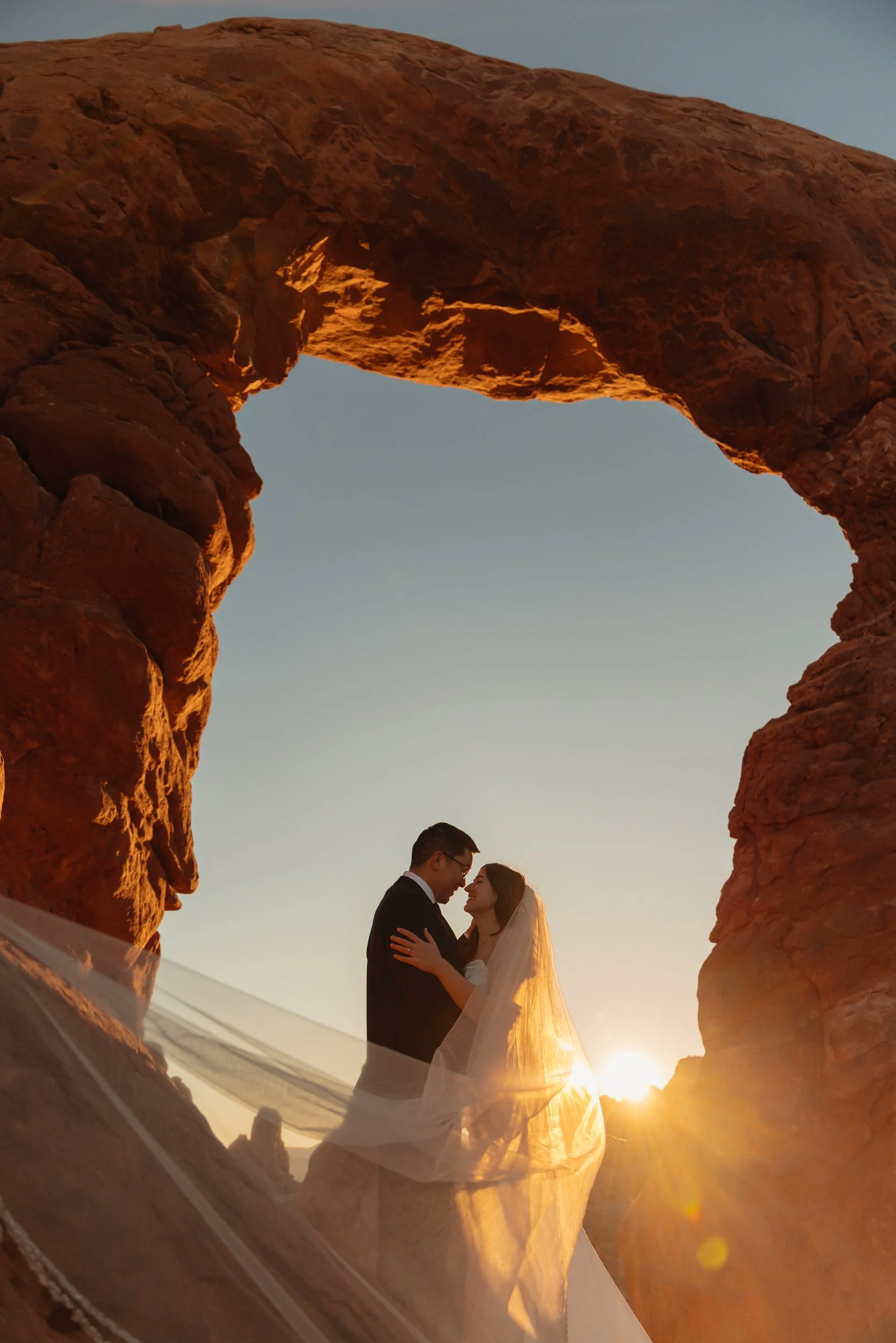 Jeep elopement in Moab, Utah with The Hearnes