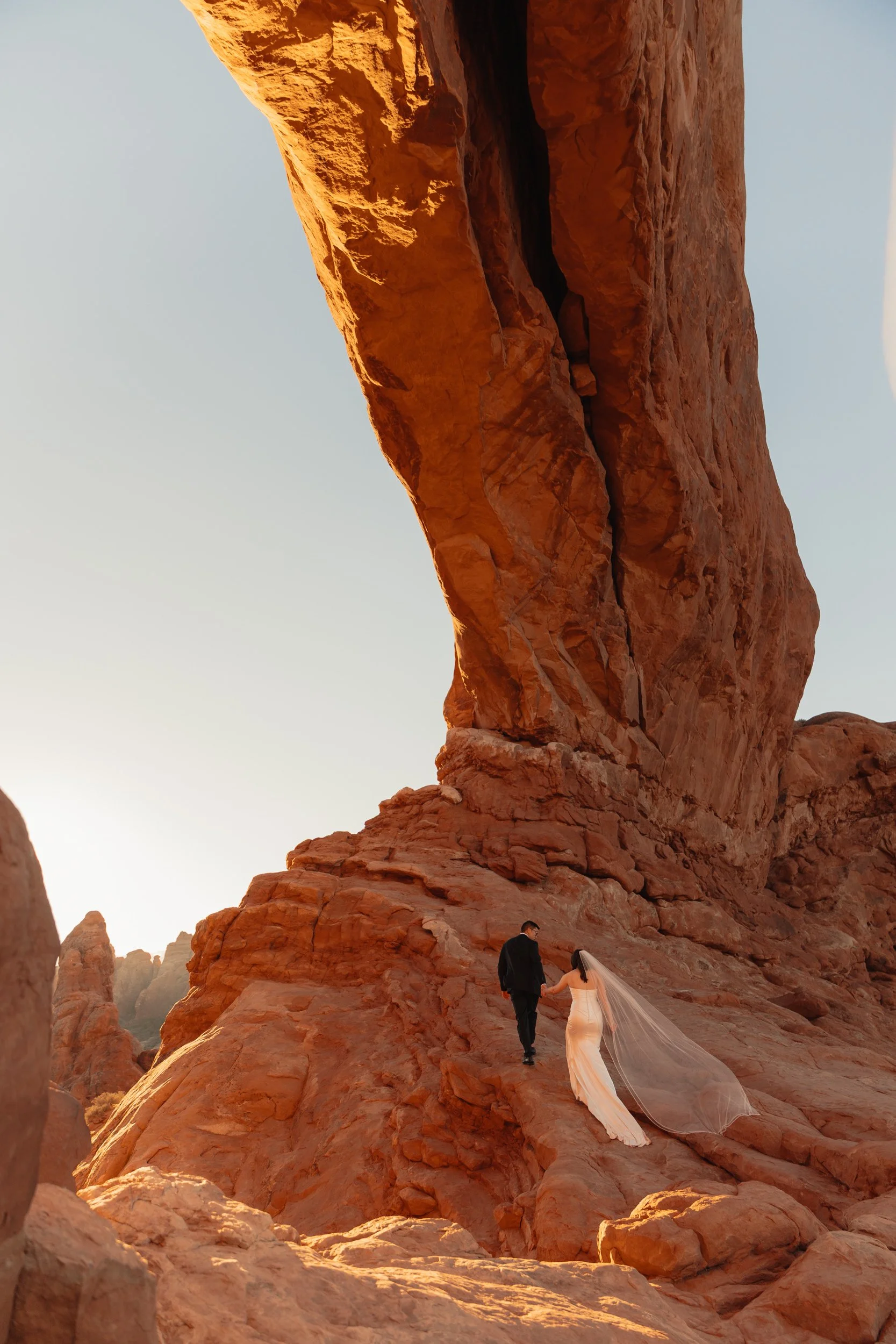 Jeep elopement in Moab, Utah with The Hearnes
