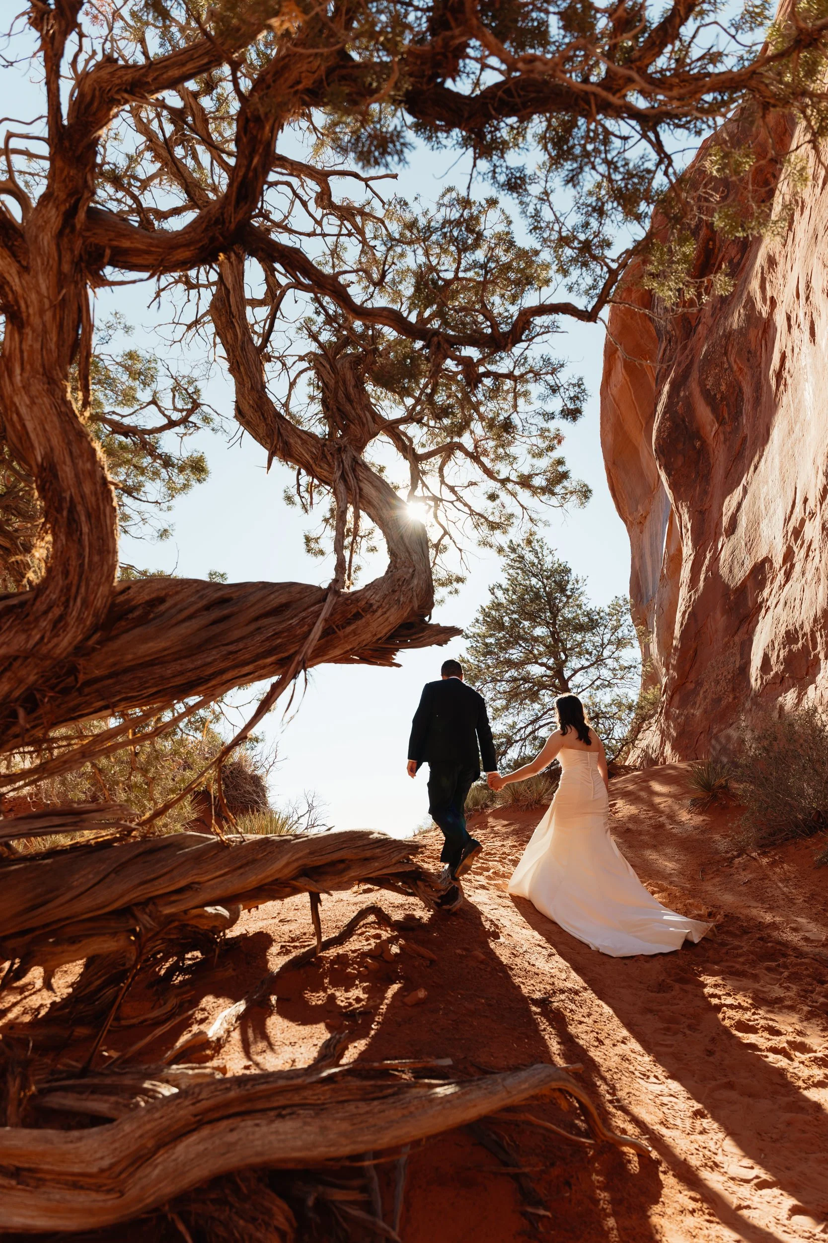 Jeep elopement in Moab, Utah with The Hearnes