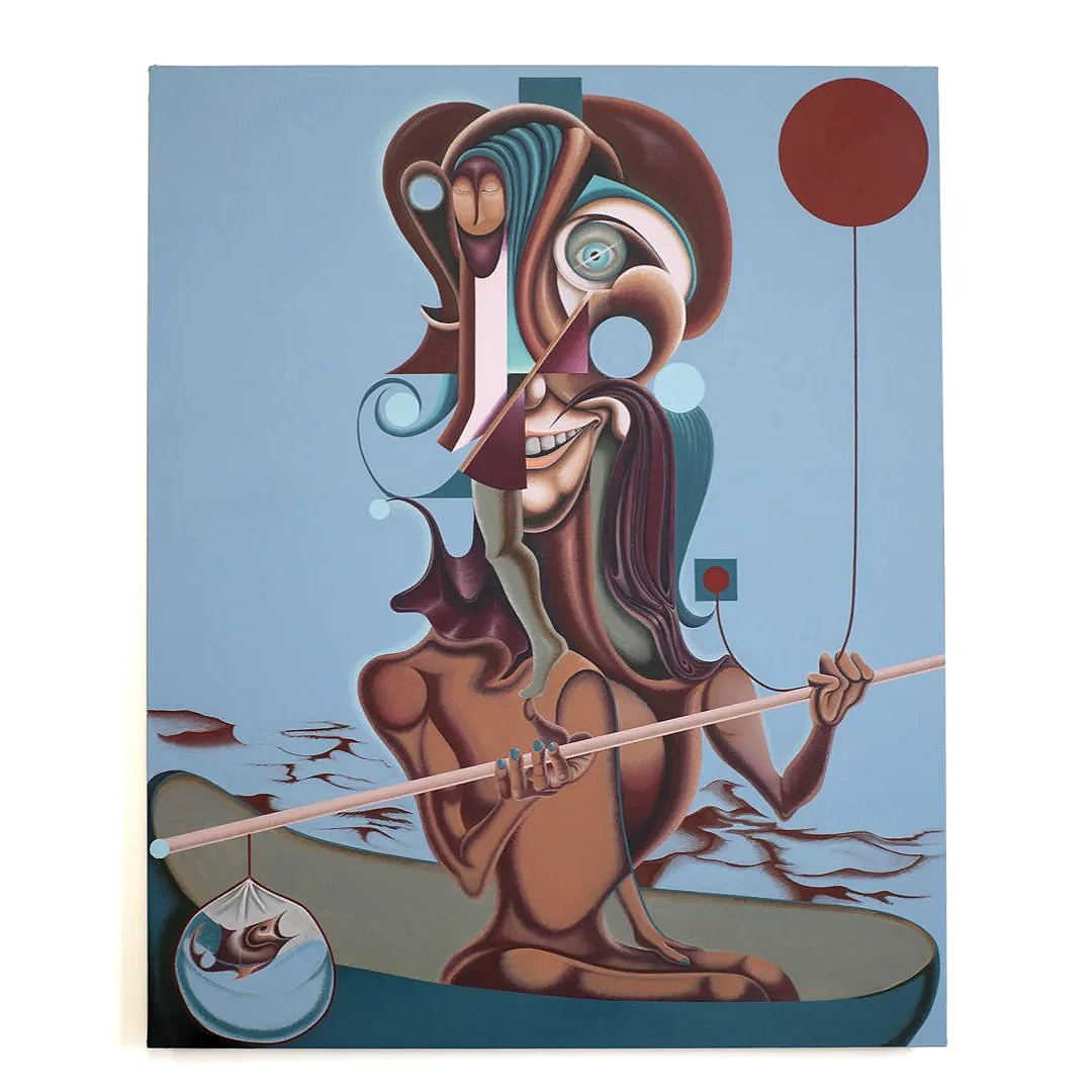   Filter 2025 47x58inc acrylic on canvas   