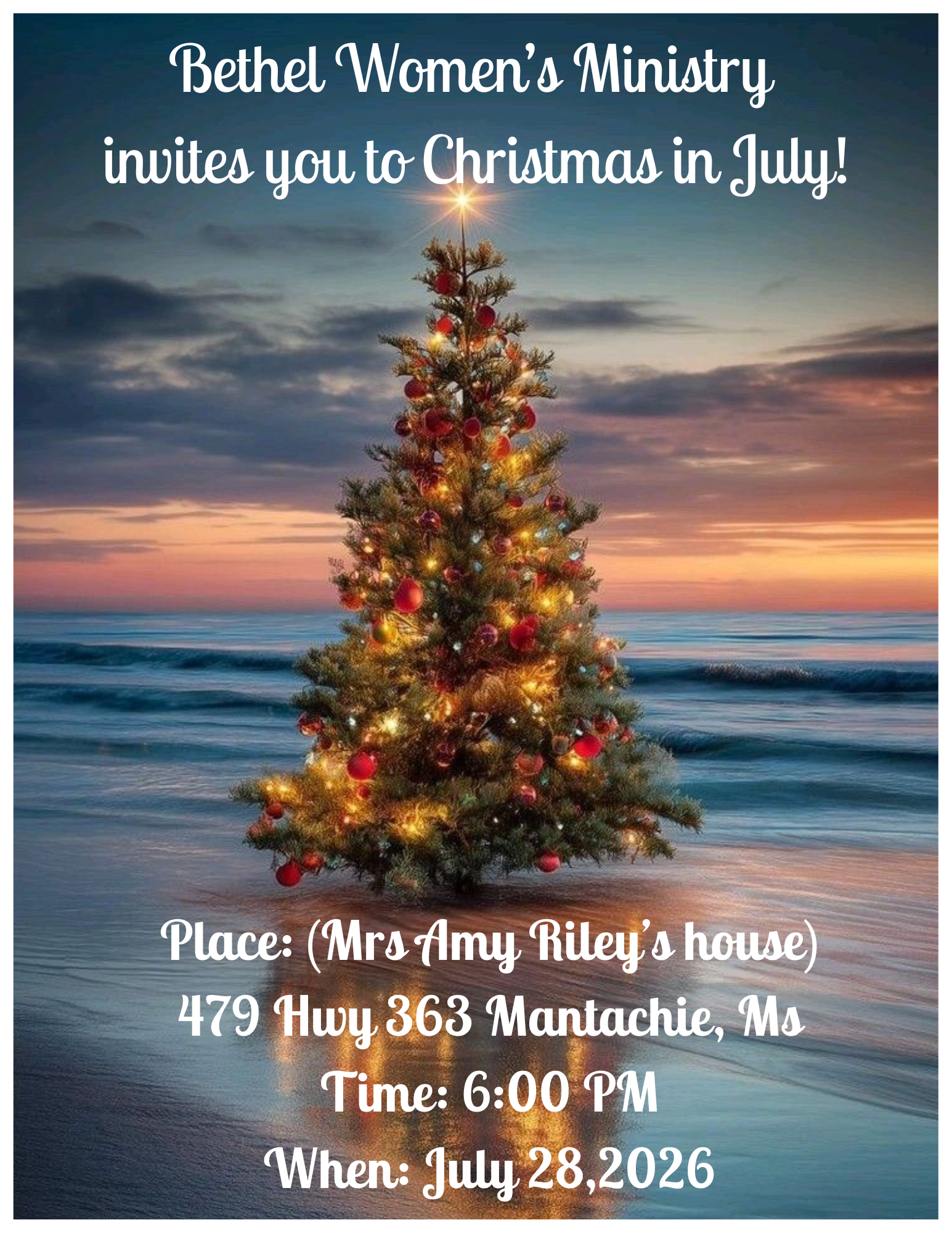 Women's Ministry Christmas In July