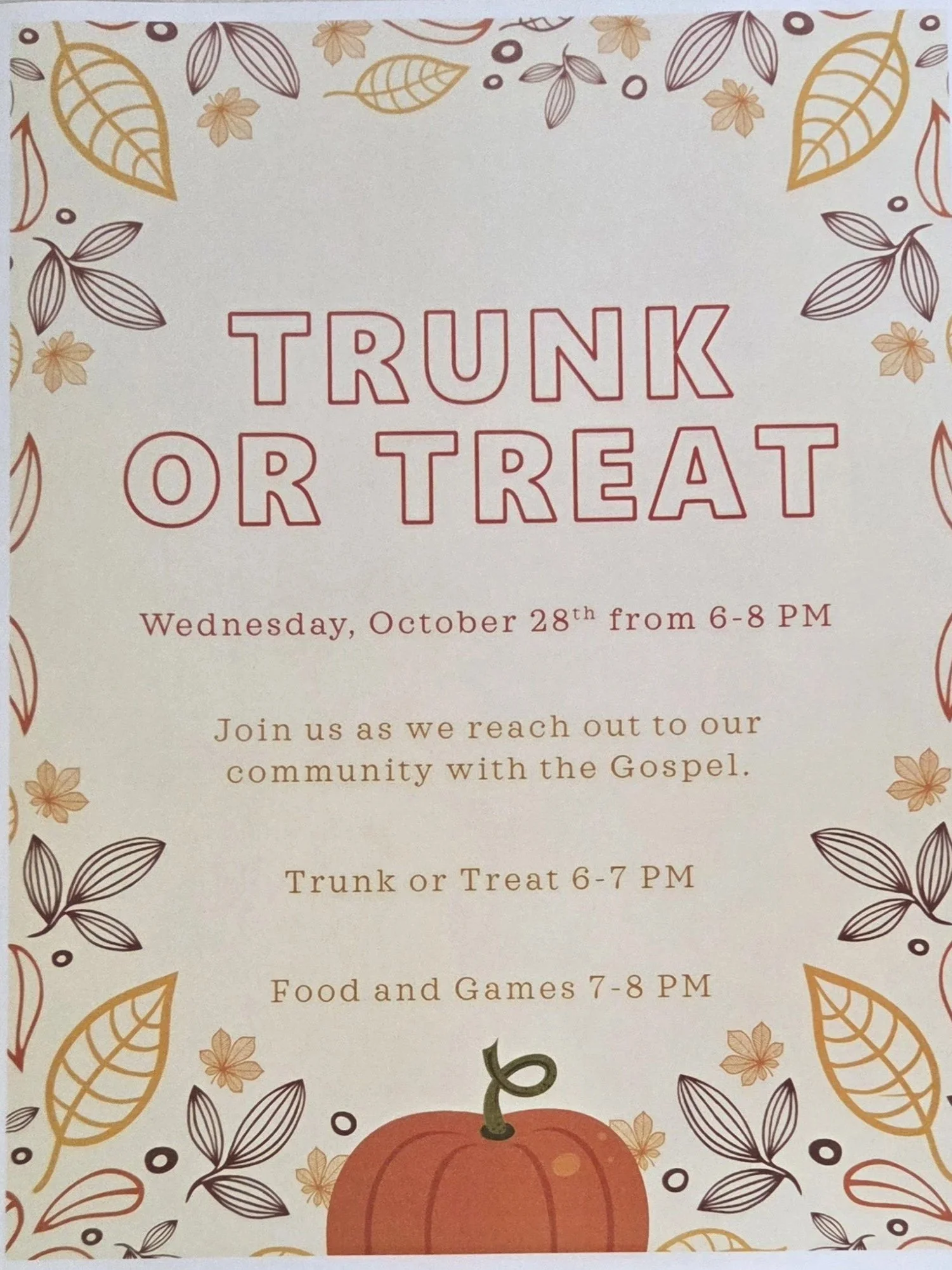 Trunk or Treat