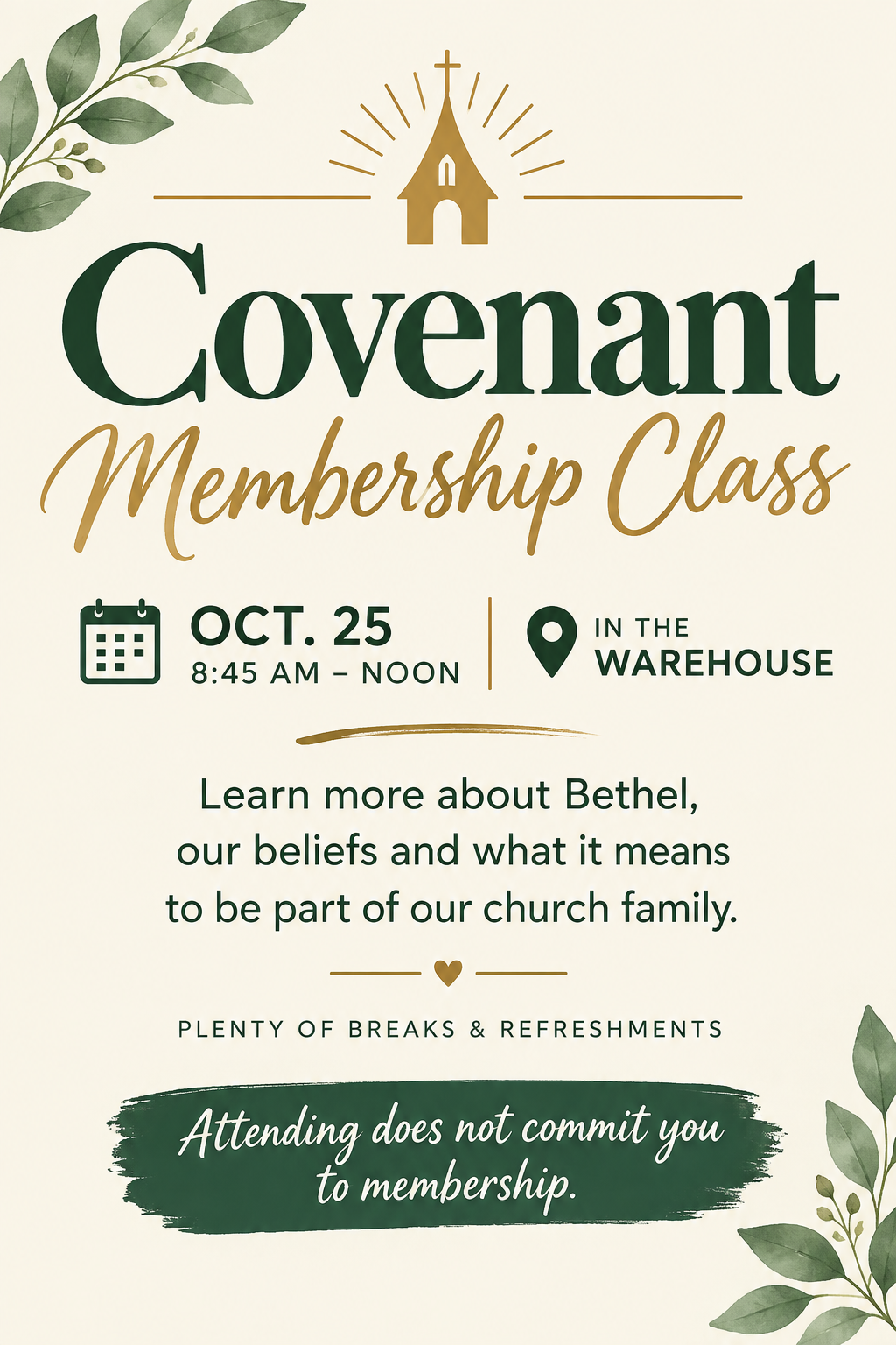 Covenant Membership Class 