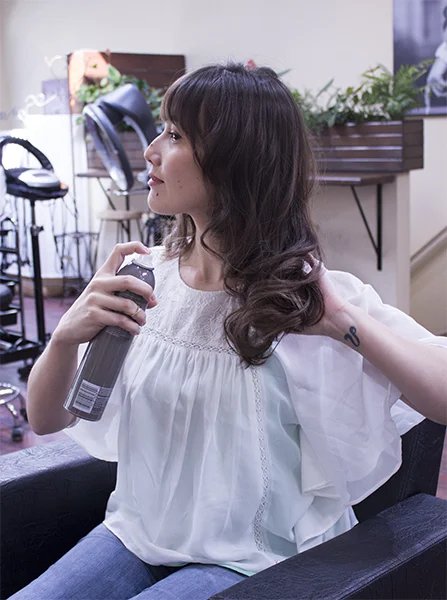 5) Don't forget to use finishing spray for hold and shine!