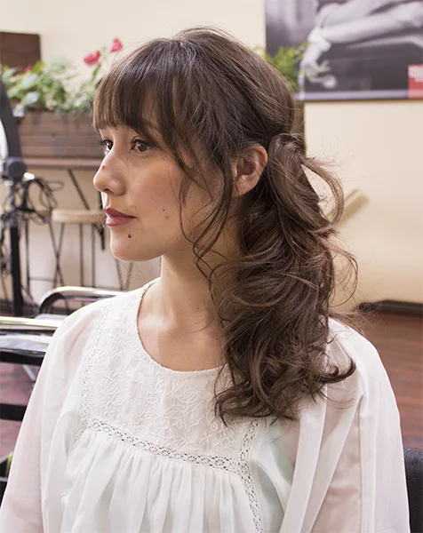 4) When complete, use hairspray to define your waves.