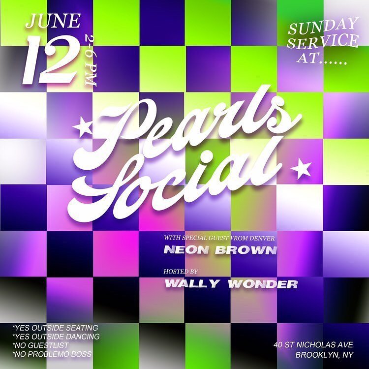 Today, Sunday June 12th @djwallywonder and I will be getting funky in the sunlight.  2 pm - 6 pm at @pearlssocialbillyclub  Come through dig the sounds. 😶&zwj;🌫️😶&zwj;🌫️😶&zwj;🌫️