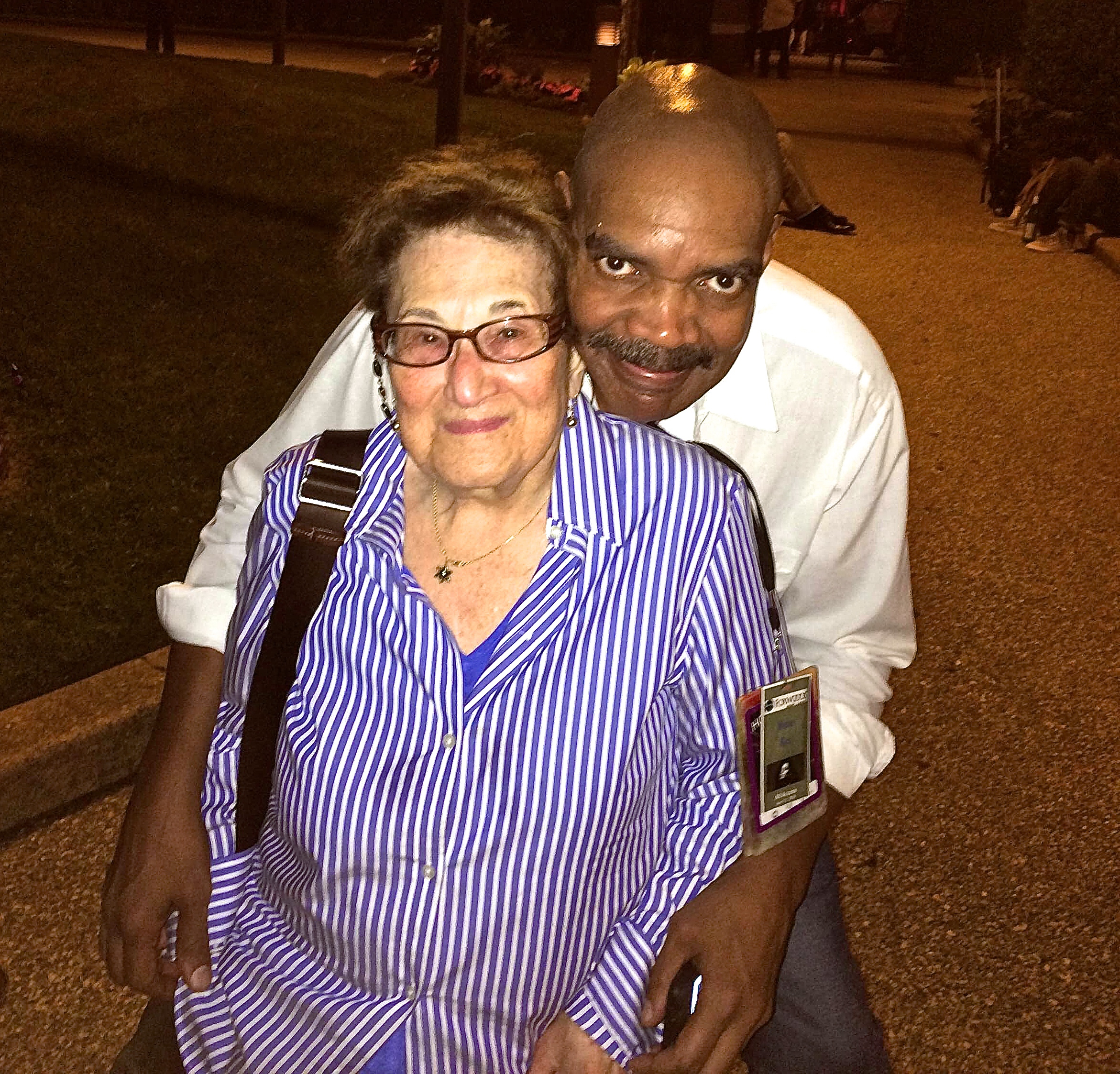 Gerry and first Teacher elaine hoffman watts