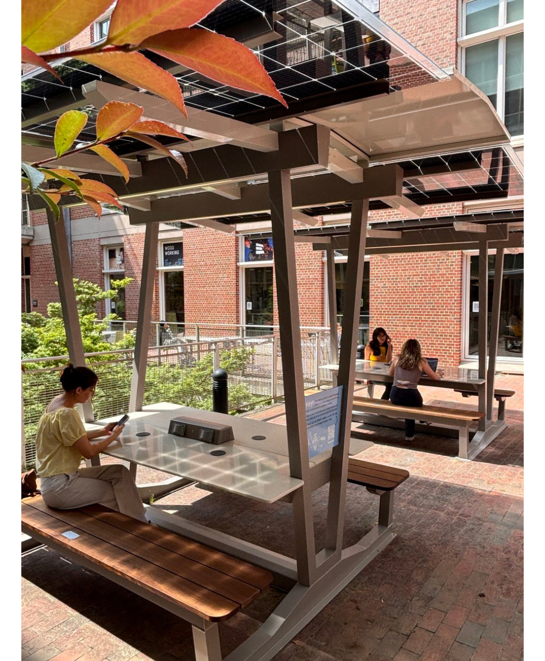 Two Haven solar shelters at the UNC Chapel Hill