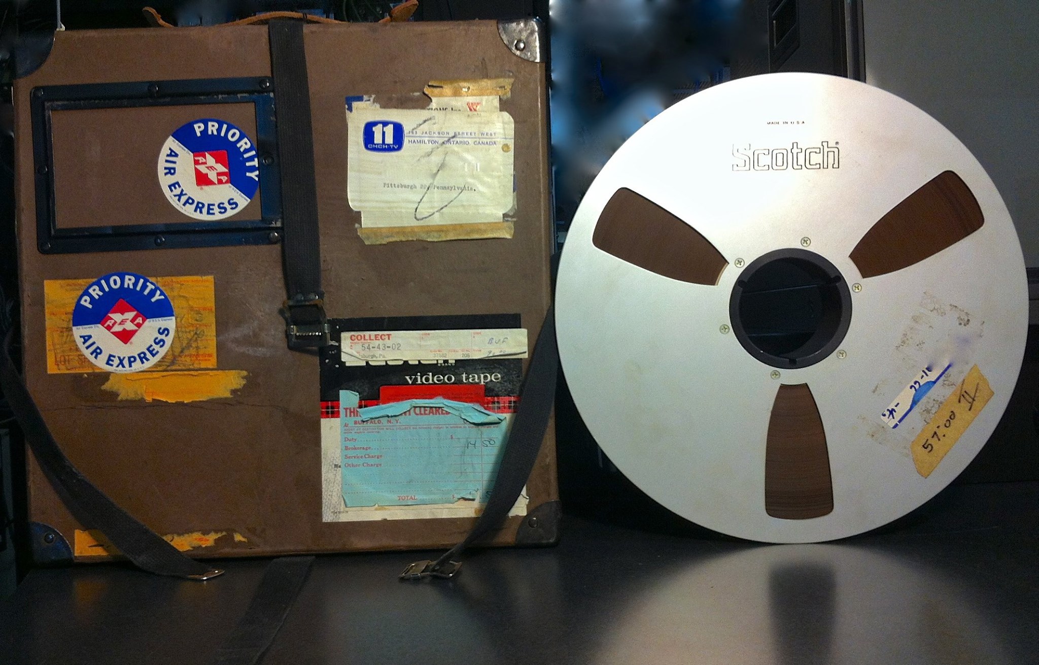 Two inch Quad videotape