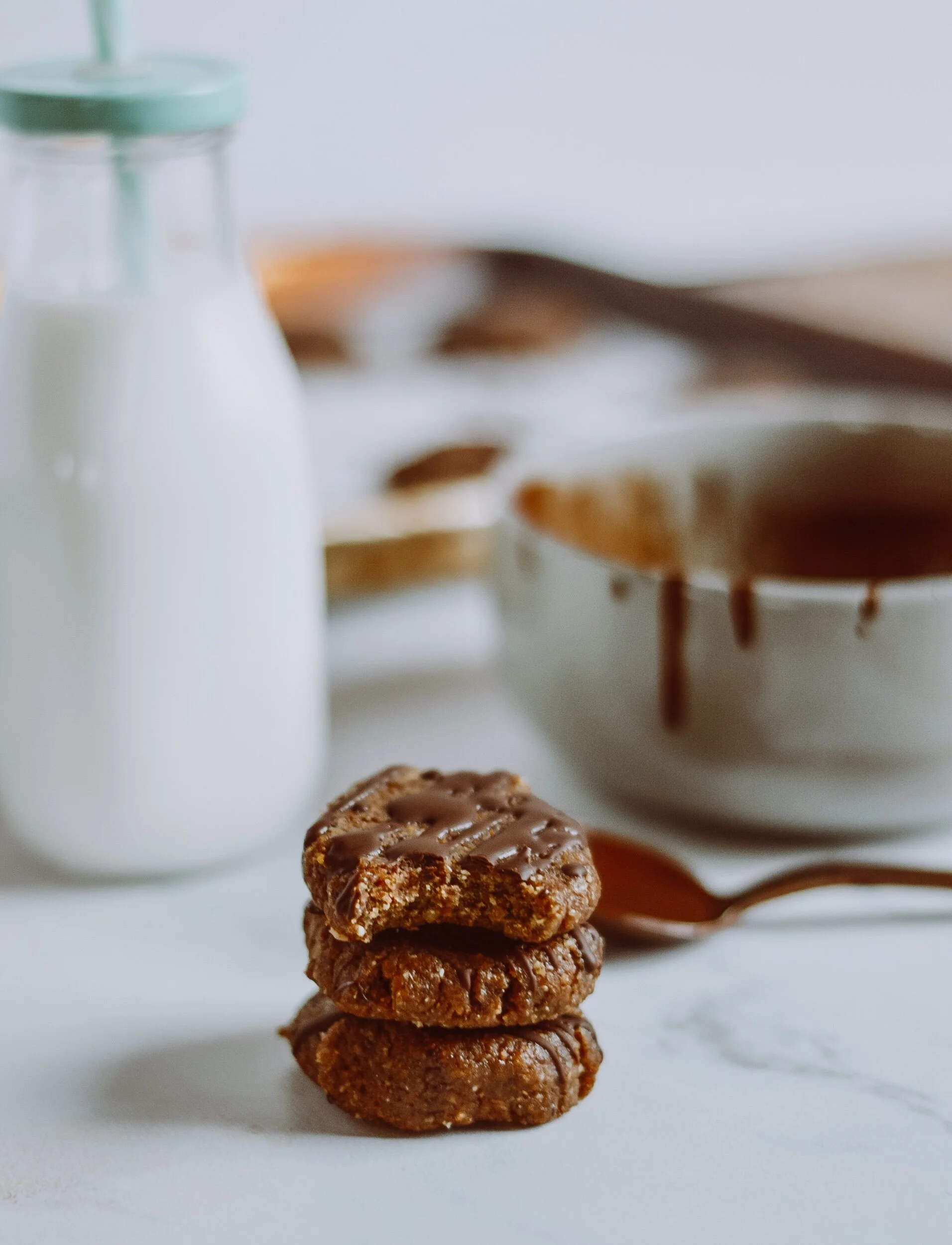 Whole Food Chocolate Donut Snack Bites (or cookies!)