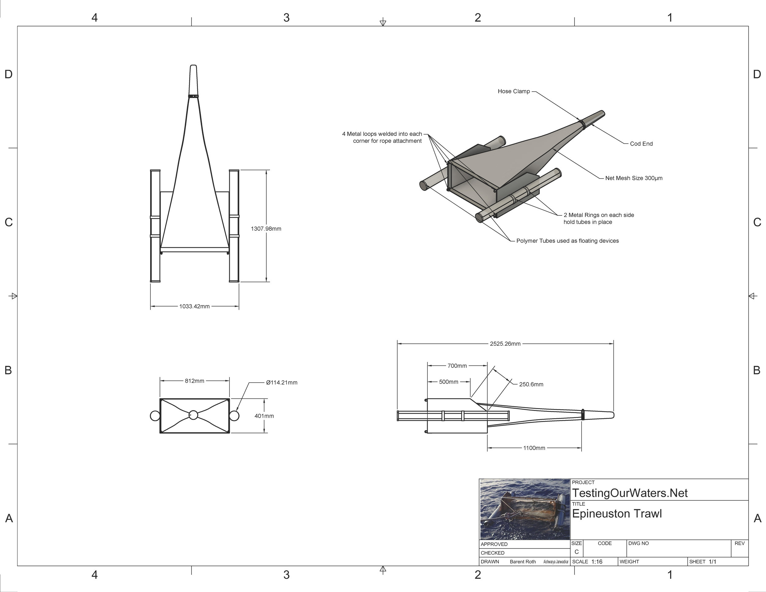 DISALVO NEUSTON NET Designed by Dr. Louis DiSalvo, details provided by Tim Kiessling and Martin Thiel
