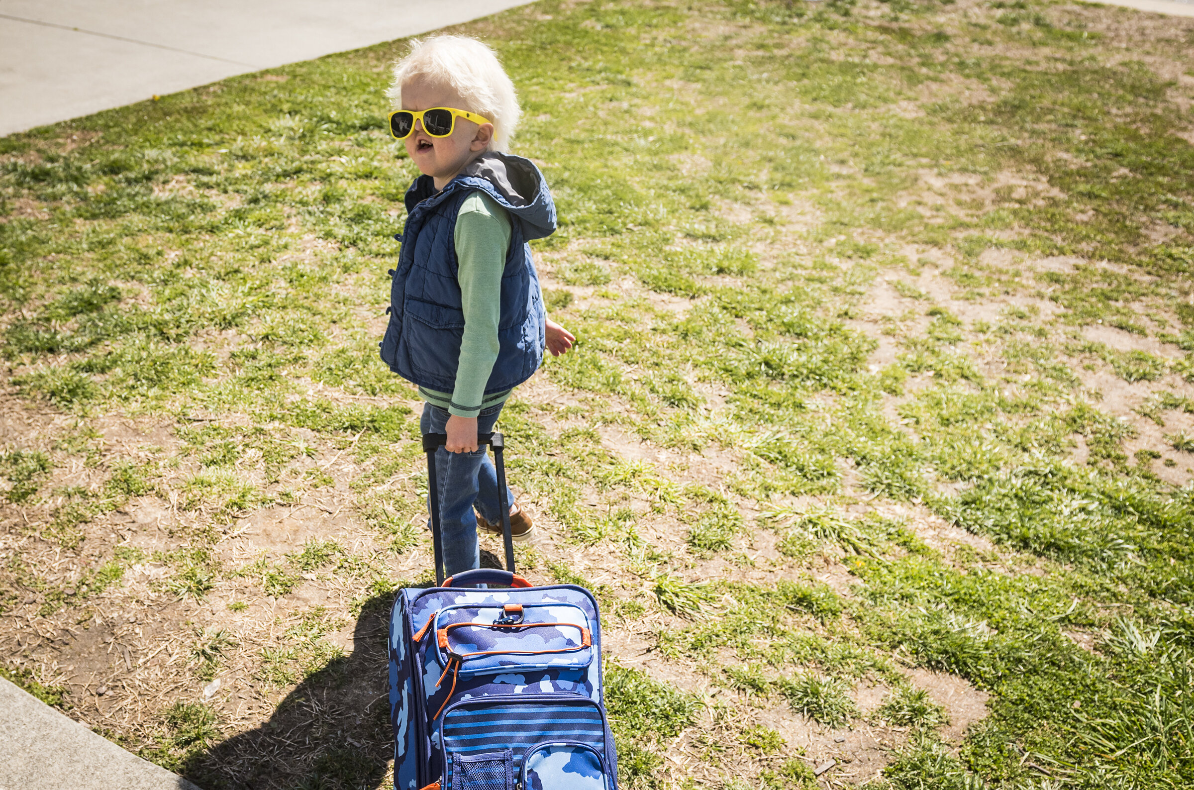  Cam Elliot leaves for a trip to Boston for multiple appointments at Boston Children's Hospital on Monday, March 26, 2018 in Winston-Salem, N.C.  